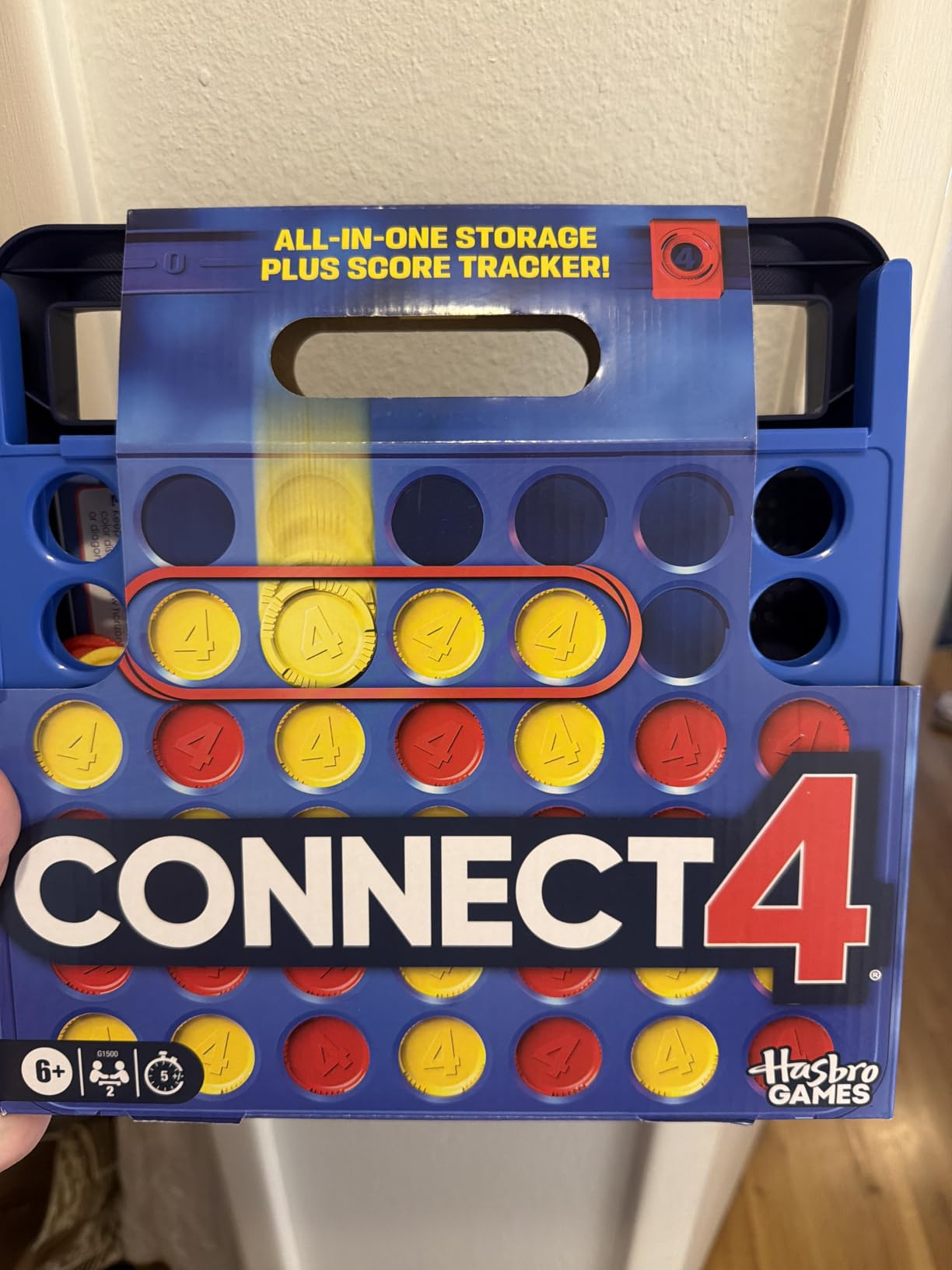 Official Hasbro Games Connect 4 Game (2025 Edition) | All-in-1 Storage, Carrying Case, Score Tracker | Ages 6+ | 2 Players | Family Games for Kids customer photo 1