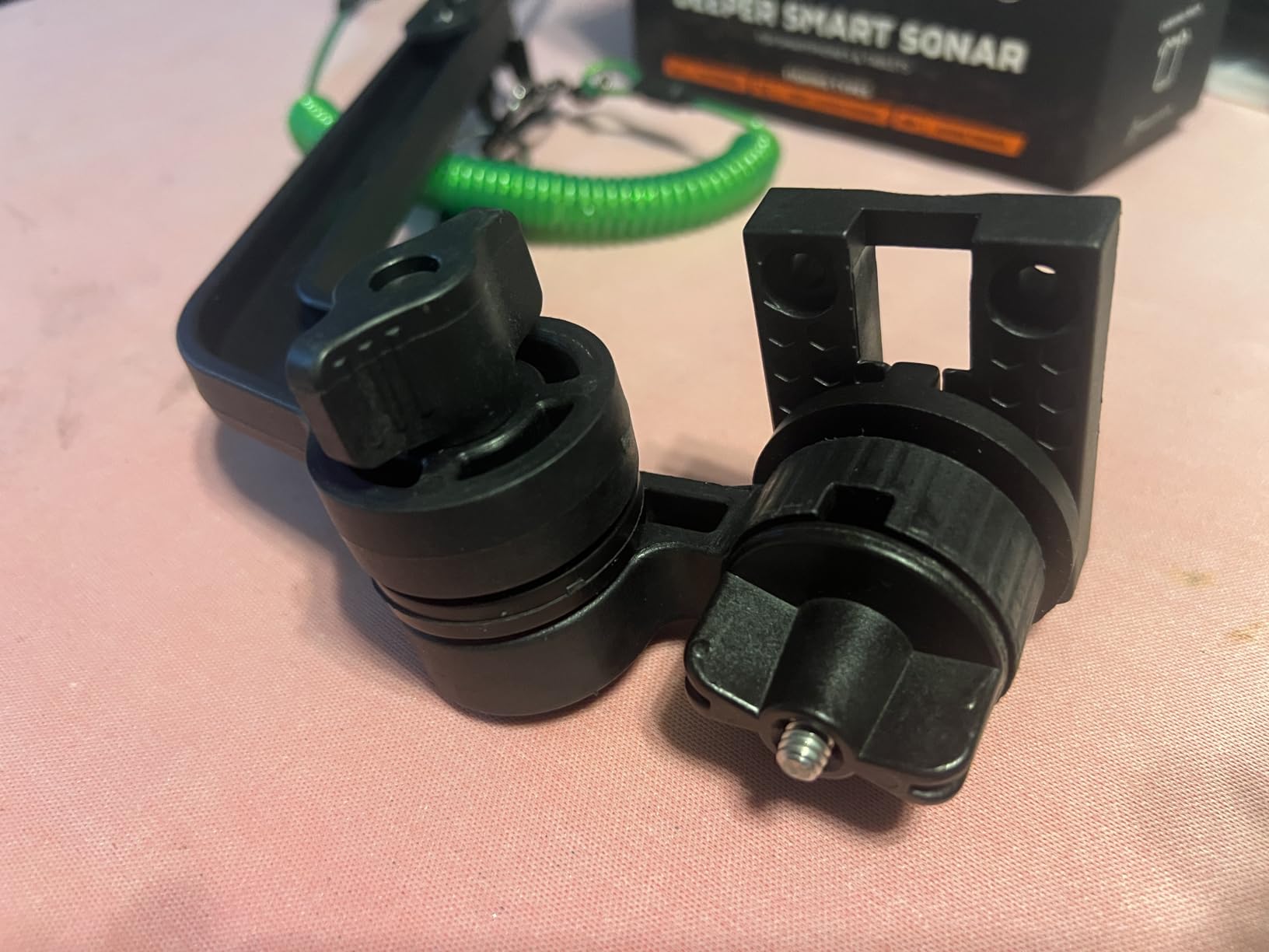 Universal Kayak Fish Finder Mount with Transducer Arm Adjustable 9-14