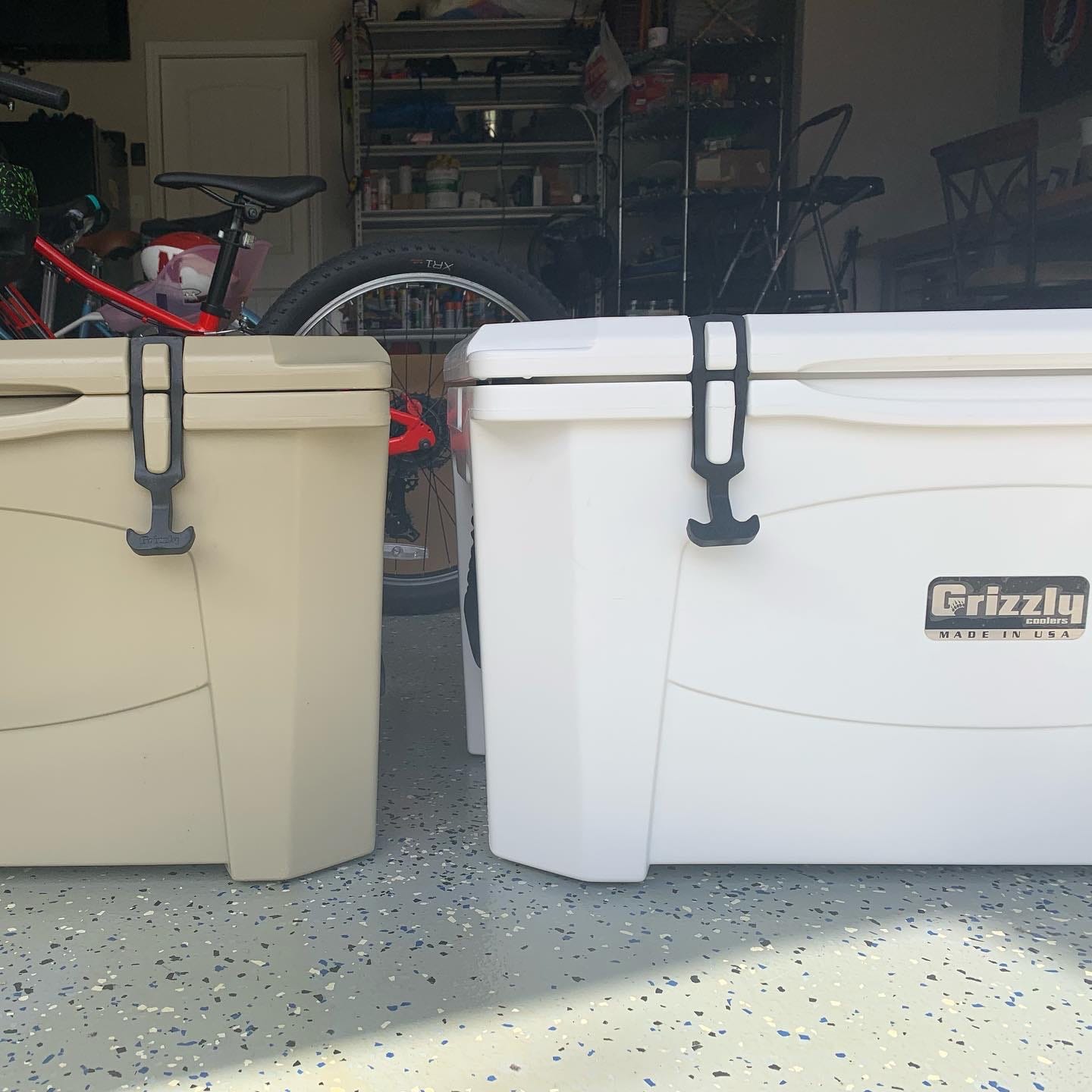 Grizzly 60 Cooler | 60 qt Ice Chest Durable Rotomolded Insulated | Made in USA | Warranty for Life | For Beach Boat Camping Fishing Hunting | G60 | Rotomolded, BearClaw Latches, Made in USA, Warranty for Life customer photo 2