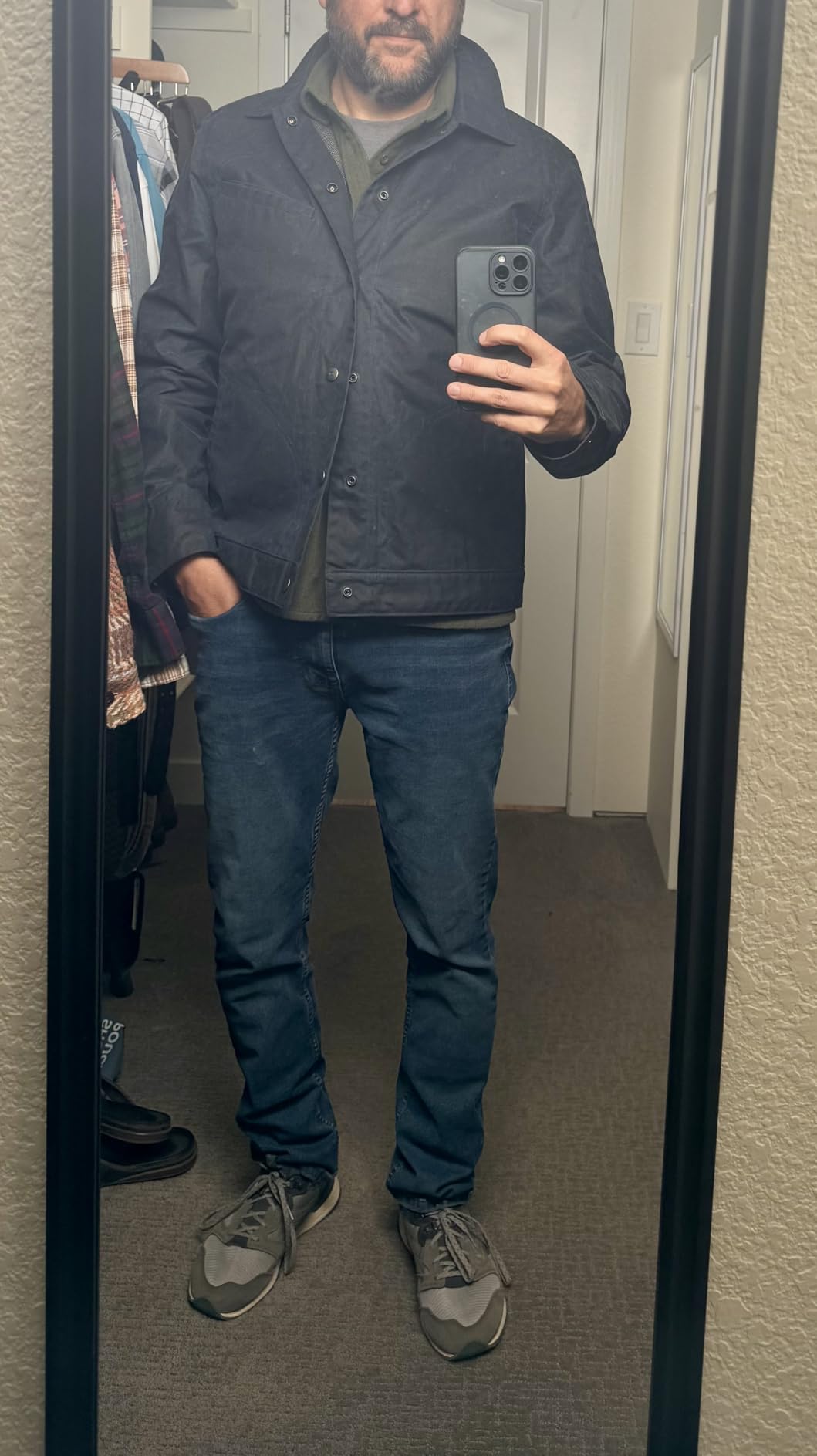 Huckberry Flint and Tinder James Waxed Snap Jacket customer photo 1