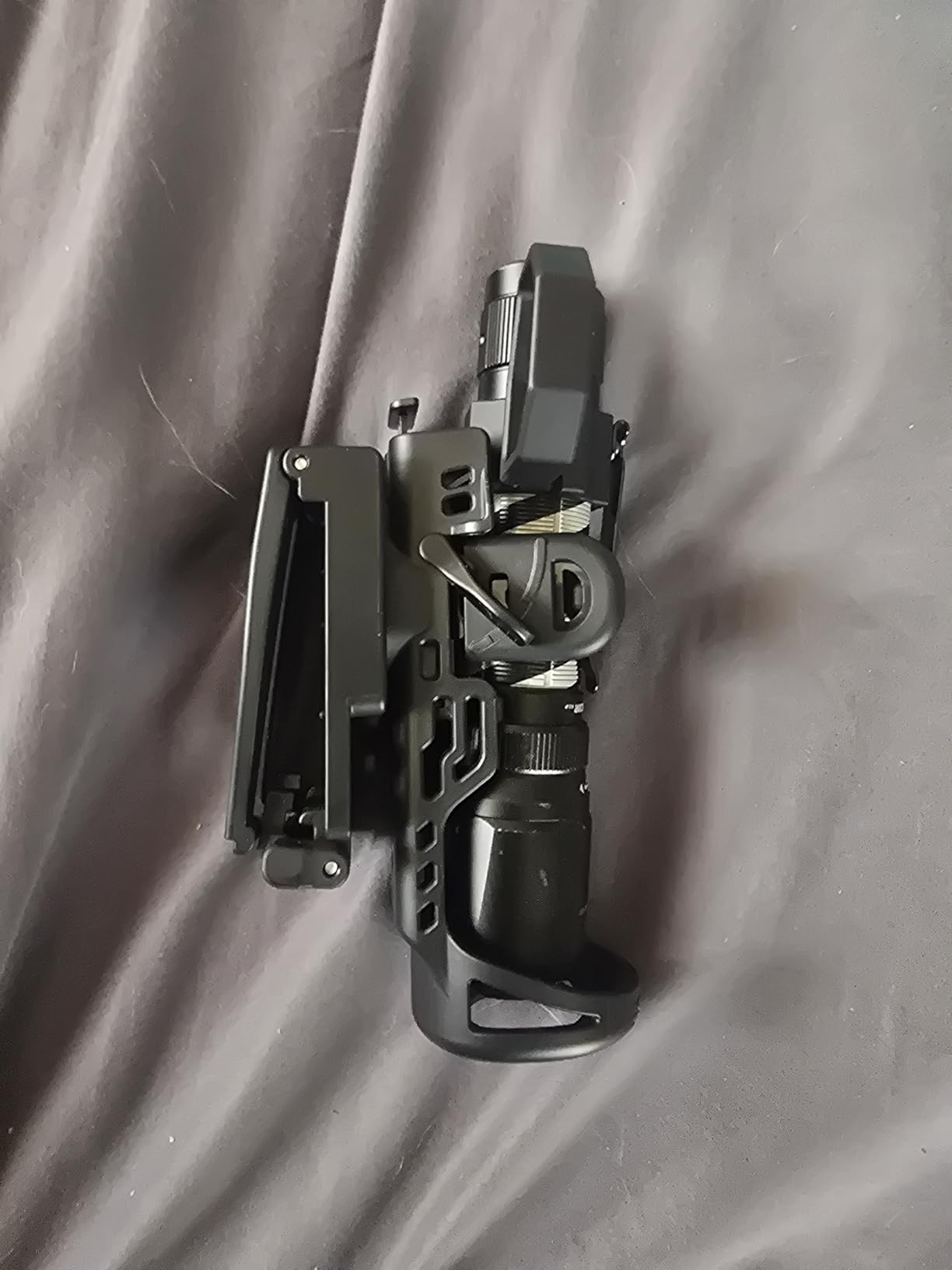 Klarus AH3 Upgraded Flashlight Holster: 360° Rotation, 1-Second Tactical Access, Triple-Lock Security, Duty Belt Flash Light Holder customer photo 2