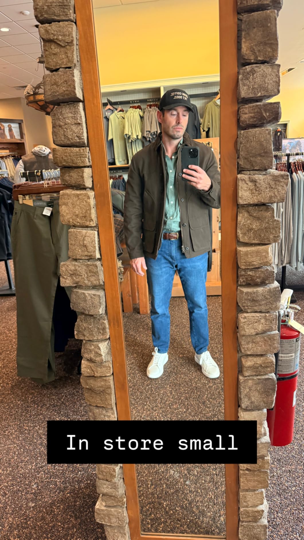 Orvis Heritage Field Coat for Men - Classic Waxed Mens Field Jacket with Pockets, Zip Front, Button-Closed Storm Flap customer photo 1