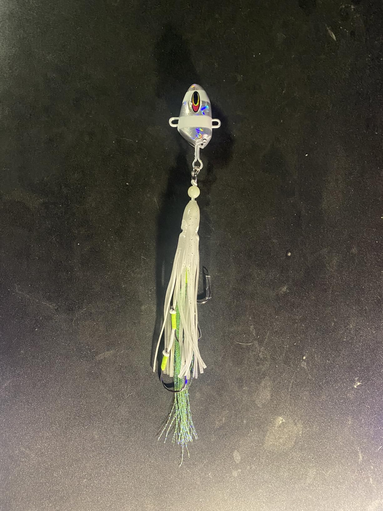 100g Saltwater Fishing Jigs - Squid Lure with Glow in The Dark Jig Head, Trolling Lures Saltwater customer photo 1