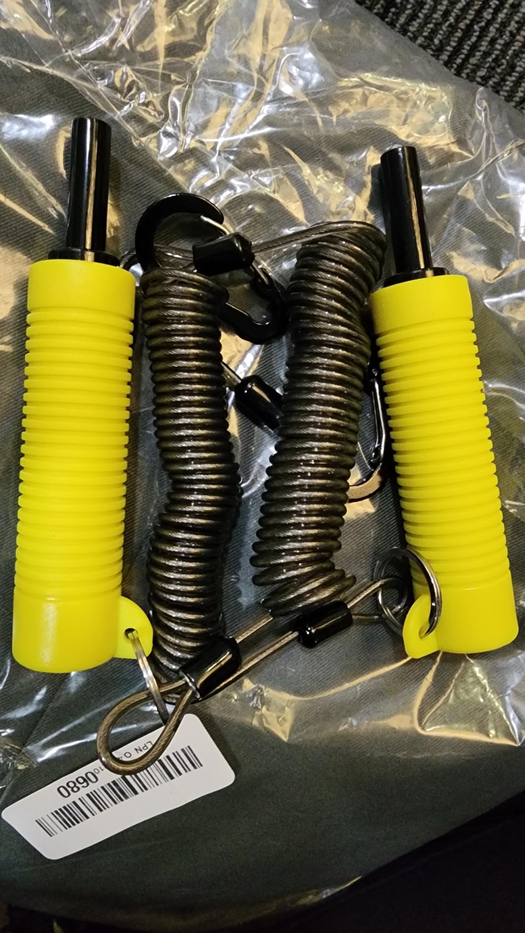 Ice Fishing Safety Picks with Retractable Safety Coiled Lanyard, Portable Ice Picks Spikes Gear Accessories for Skating & Fishing, Walking on Ice customer photo 2
