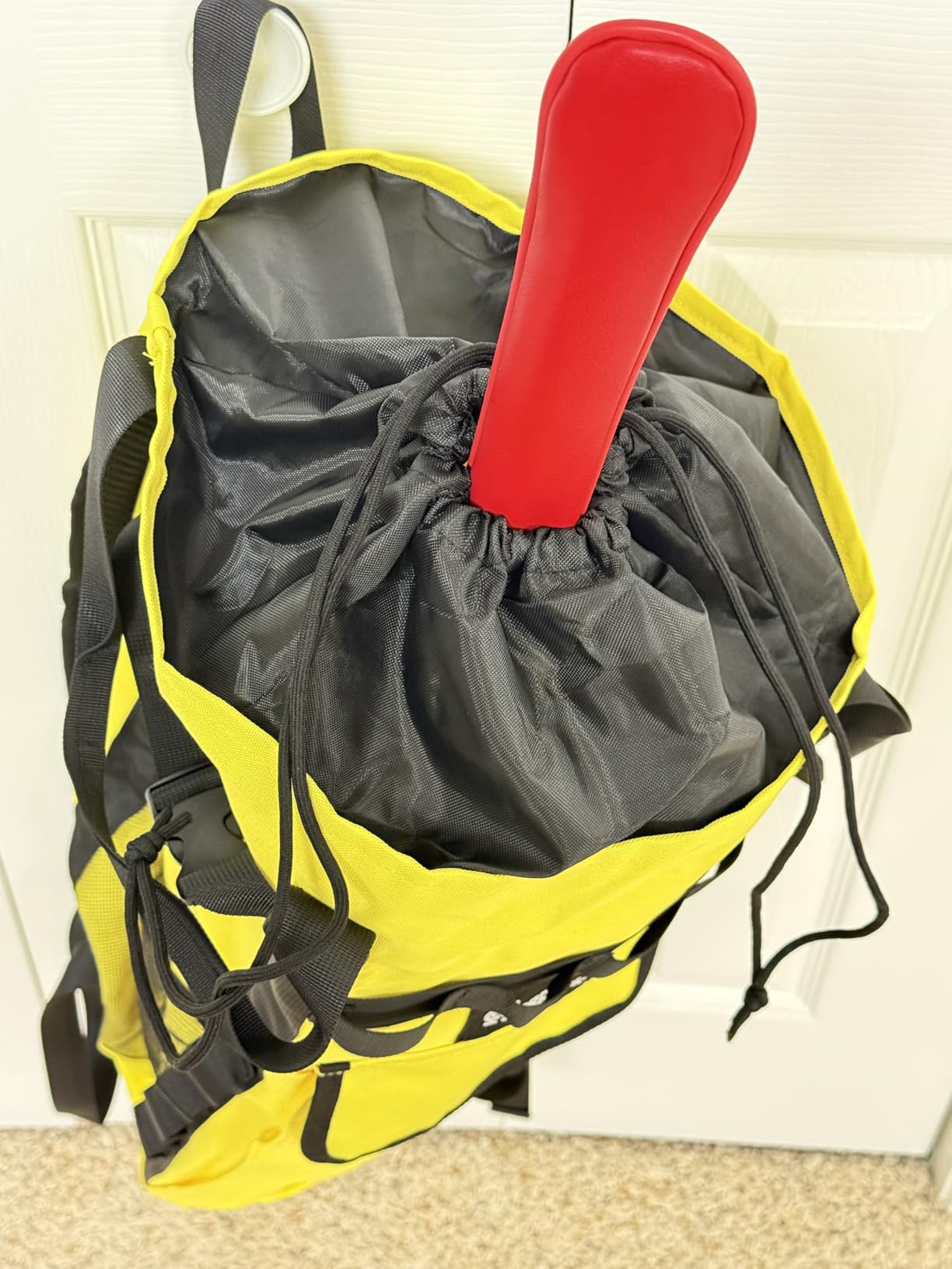 Rock Climbing Rope Storage Bag - Large Capacity Tree Rope Storage Backpack, Waterproof Oxford Outdoor Climbing Rope Bag With Adjustable Shoulder Straps - Red customer photo 1