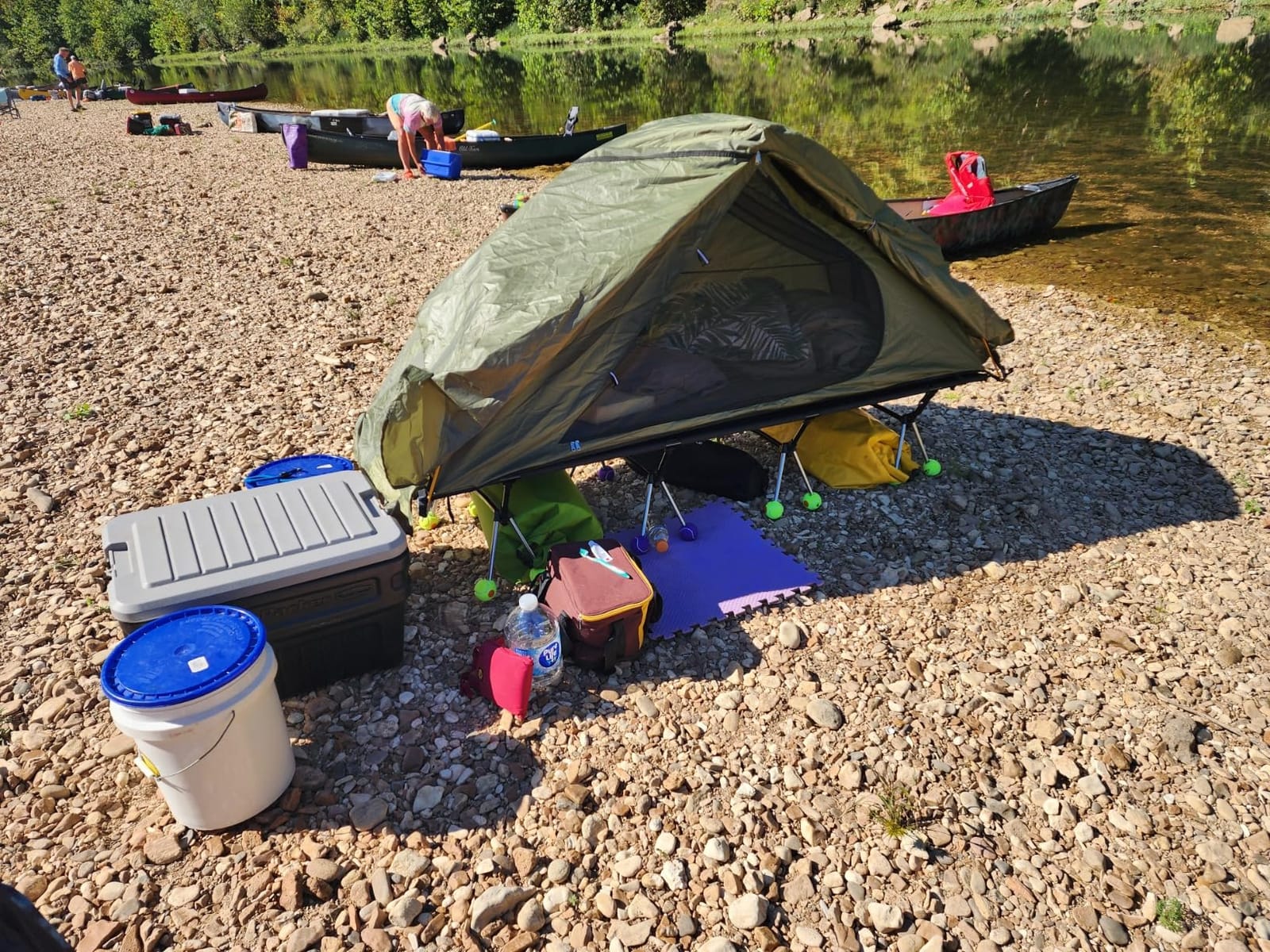 Night Cat Cot Tent Combo: 1 Person Off-Ground Tent for Camping with Vestibule Waterproof customer photo 1