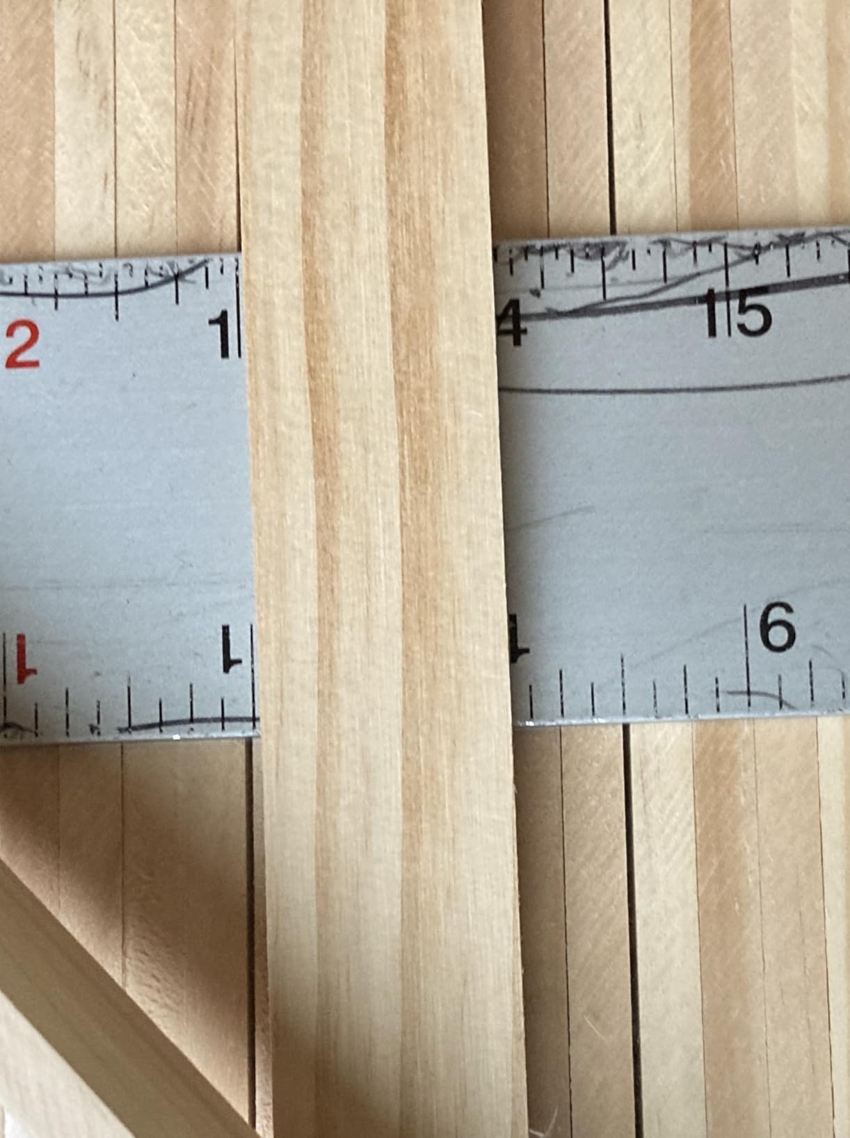 Wood Strips Slats Square Wooden Dowels for Crafts 1/4