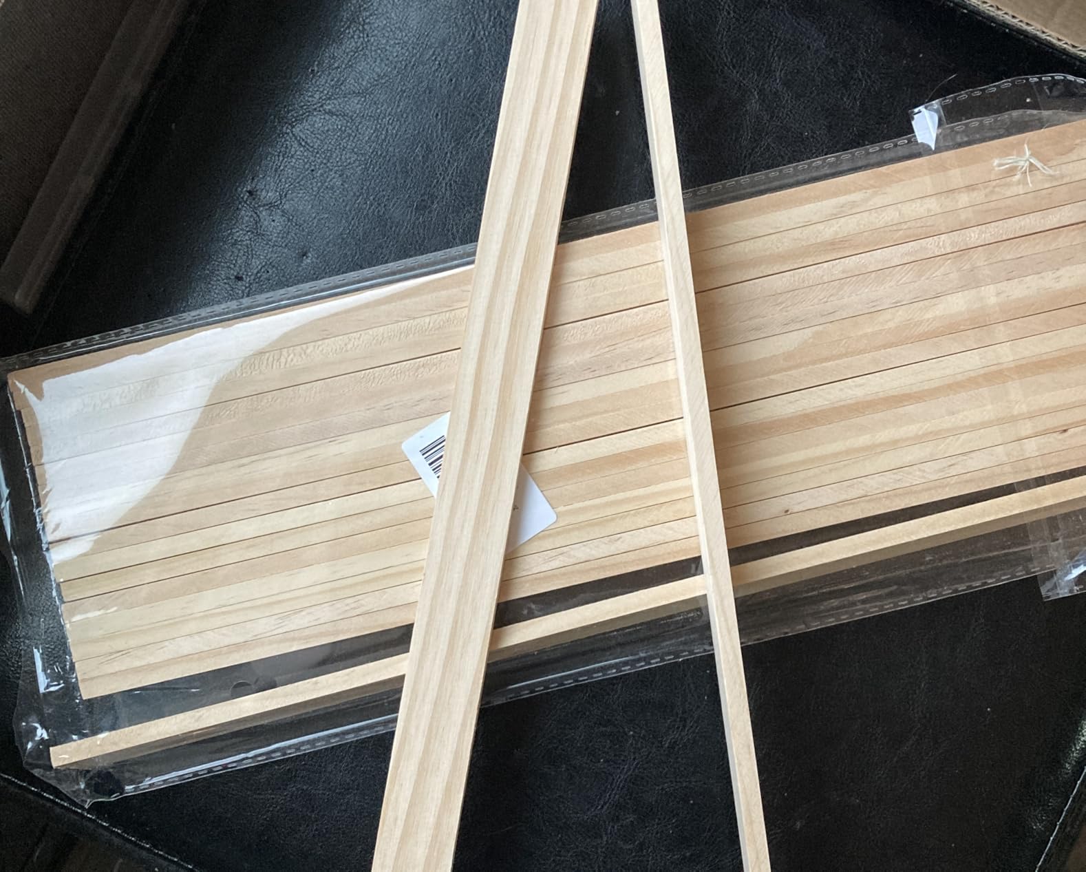 Wood Strips Slats Square Wooden Dowels for Crafts 1/4