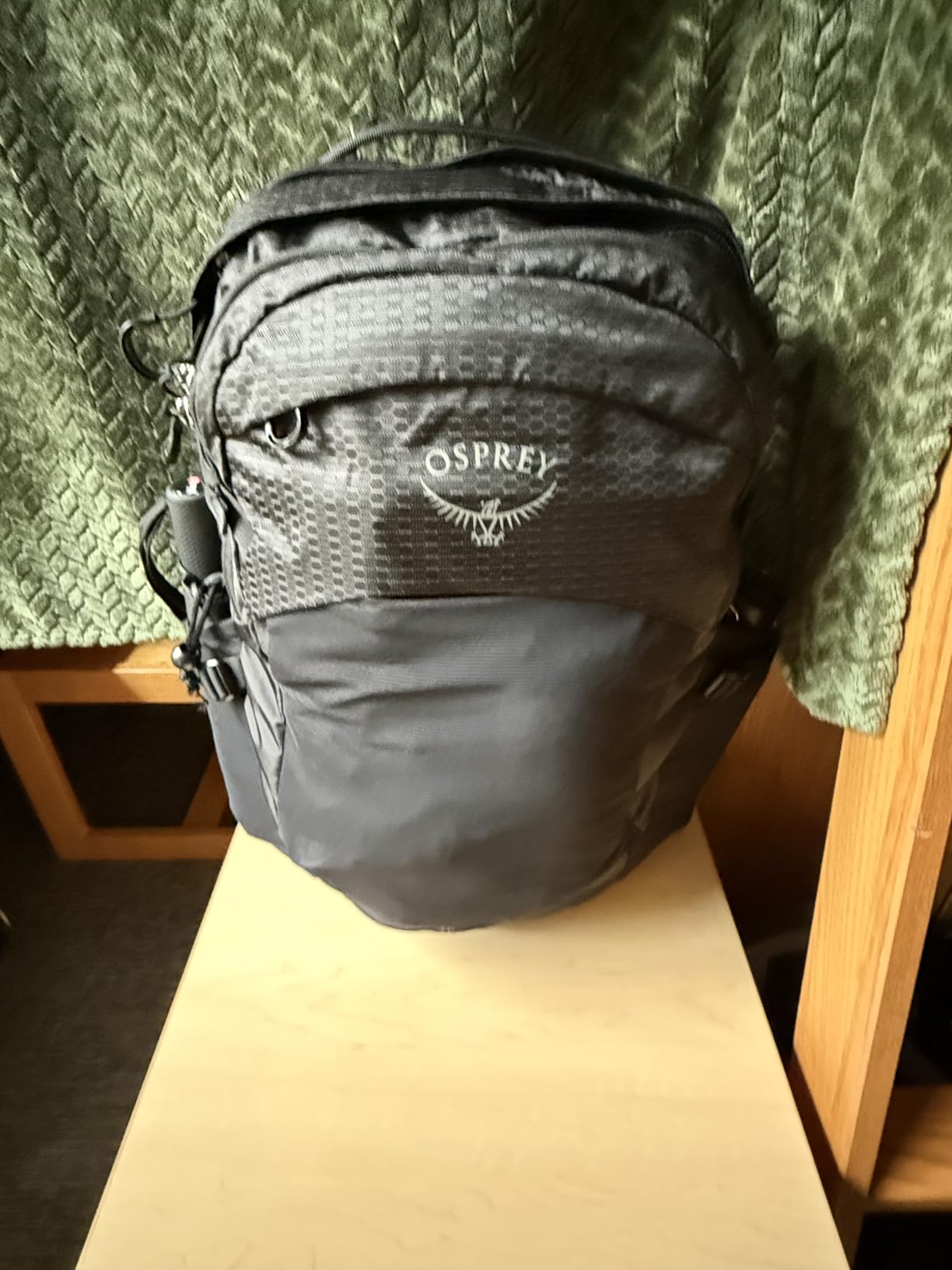 LAMA Waterproof Backpack Rain Cover, Reflective Rucksack Rain Cover for Anti-Dust/Anti-Theft/Bicycling/Hiking/Camping/Traveling/Outdoor Activities,M Size (for 30L-40L Backpack), 1 Pcs Army Green customer photo 1