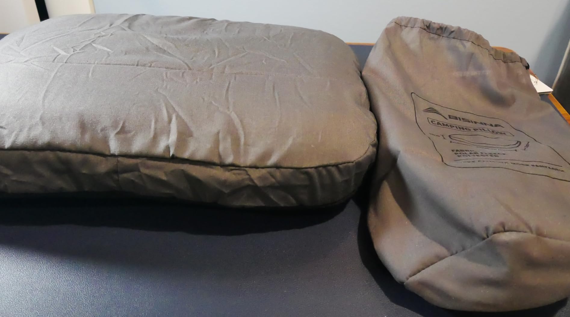 BISINNA Camping Memory Foam Pillow Backpacking Pillow with Removable Cover customer photo 1