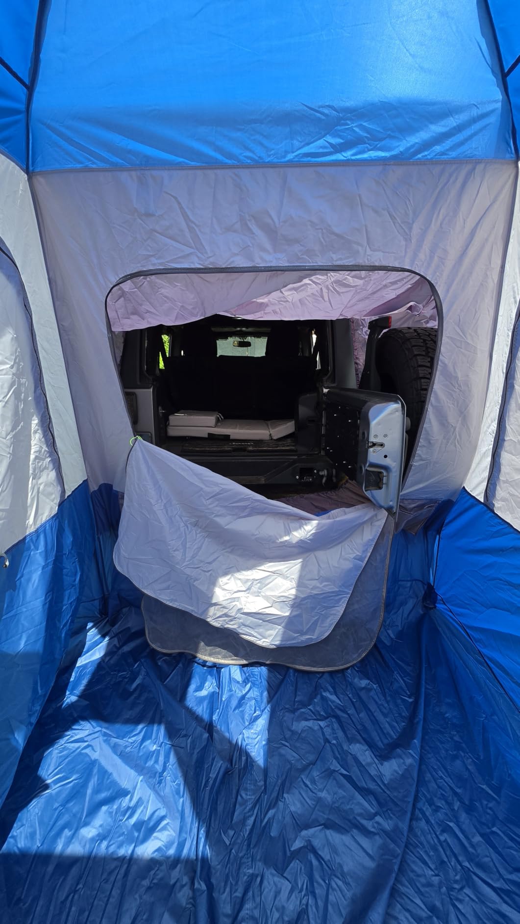 JOYTUTUS Automatic SUV Tent, Instant SUV Tents for Camping with Rainfly, Easy Set-up Car Tent for 5-8 Person Family Camping, 9' W X 8' L X 7.3' H with Ventilated Double Door, Starry Sky Top customer photo 2
