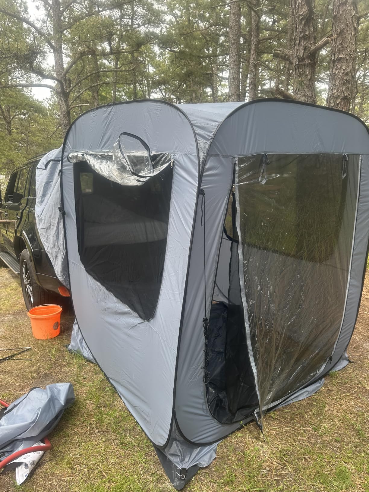 Alvantor Tailgate SUV Tent for Cars - 6x6x6.6ft Waterproof & UV-Resistant Car Camping Tents with Full Mesh & PVC, Fits SUV, MPV - Portable Instant Setup Tent for 2-3 People customer photo 1