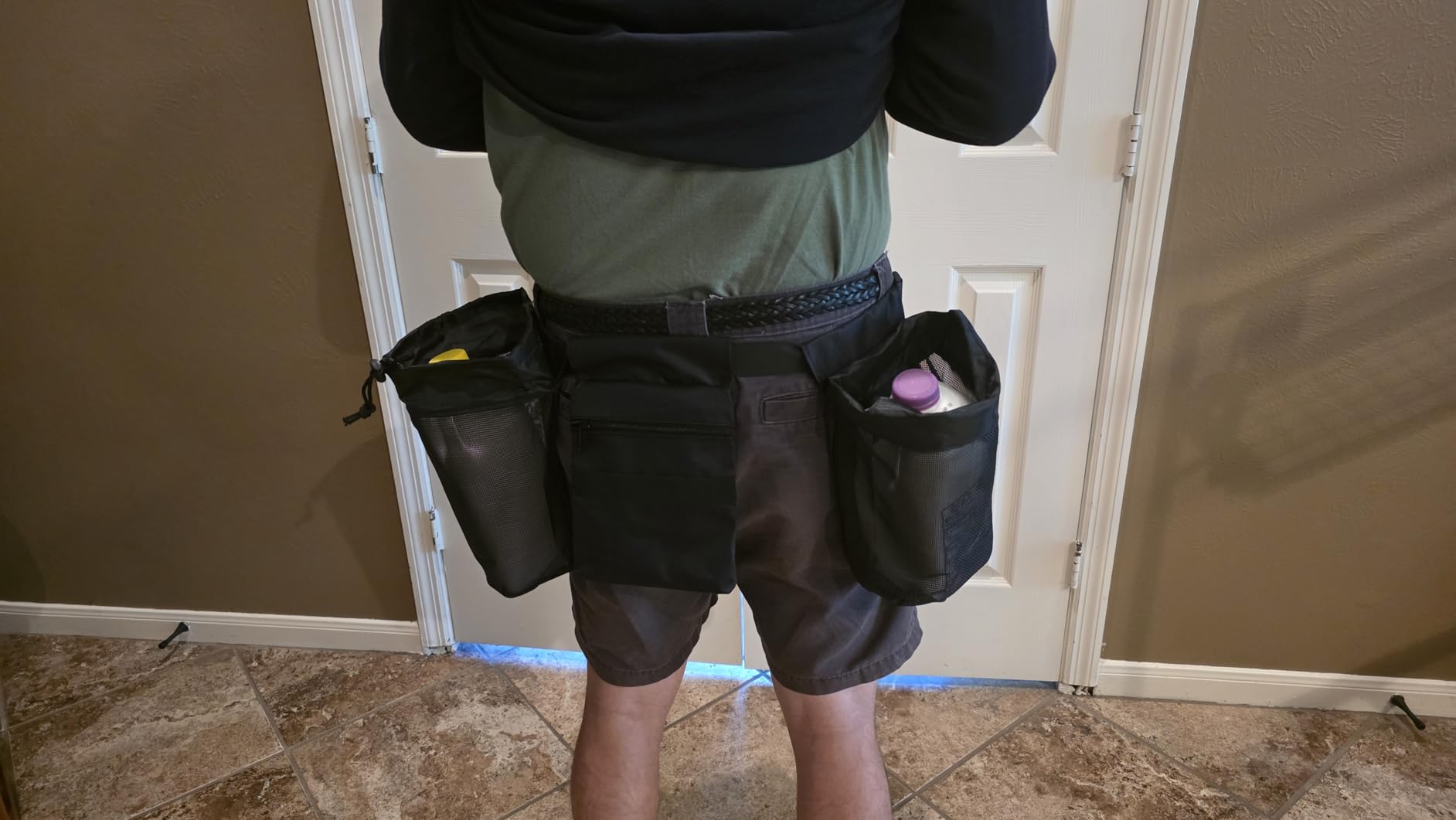 Rock Collecting Waist Bag, Foraging Bag with 2 Mesh Bags and 1 Tool Pouch | Adjustable Waist Belt, Breathable Mesh Bags, Lightweight Design, for Rock Collecting, Beachcombing & Mushroom Foraging customer photo 1