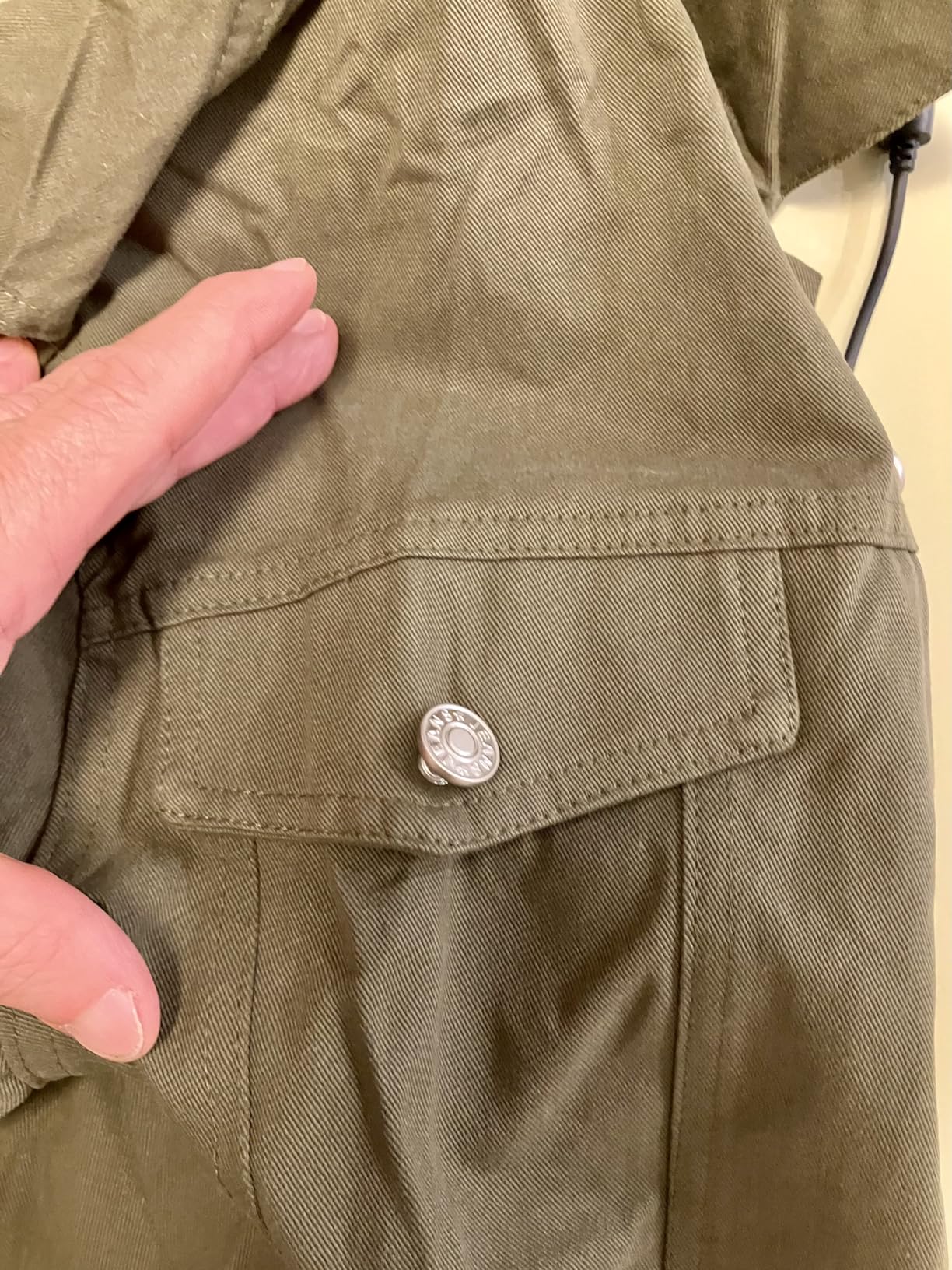 Huckberry Flint and Tinder Dry Wax Trucker Jacket, Unlined Mens Lightweight Cotton Jacket customer photo 2