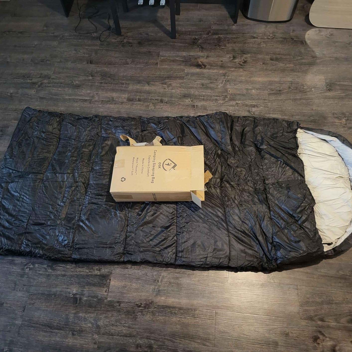 XXL Sleeping Bag for Adults Lightweight 41-59F, 3-4 Season Waterproof Camping Sleeping Bag with Compression Sack for Backpacking Hiking customer photo 1