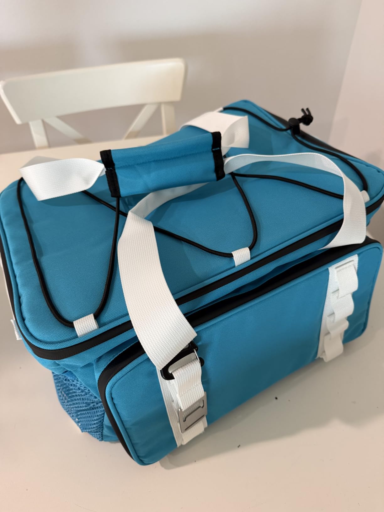 Paddle Board Cooler Bag, 25L Insulated SUP Deck Bag Fits 30 Cans, Water-Resistant Kayak Cooler with Top Bungee Storage, 6 Elastic Clips, Shoulder Strap & Bottle Opener, Paddle Board Accessories customer photo 1