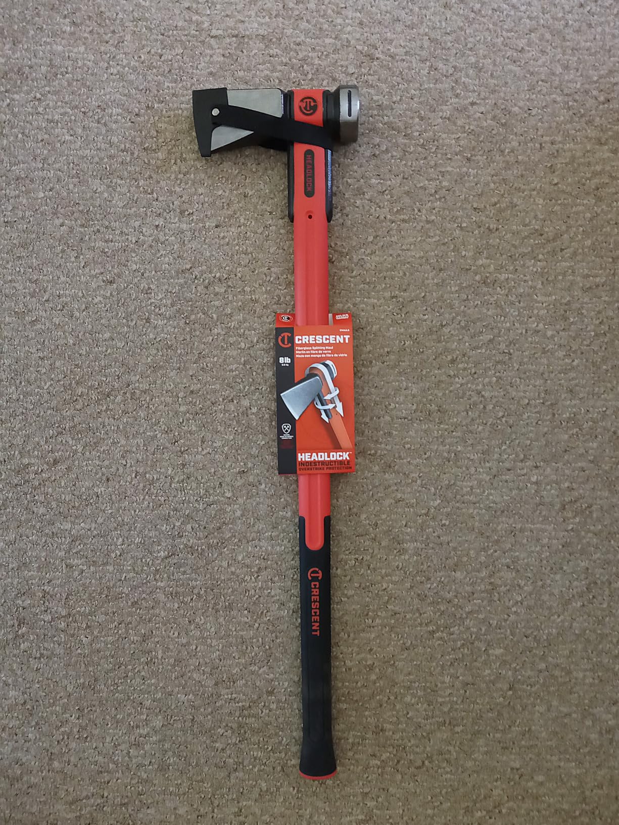 Crescent 8 lb. HEADLOCK Fiberglass Splitting Maul | CMAUL8 customer photo 1