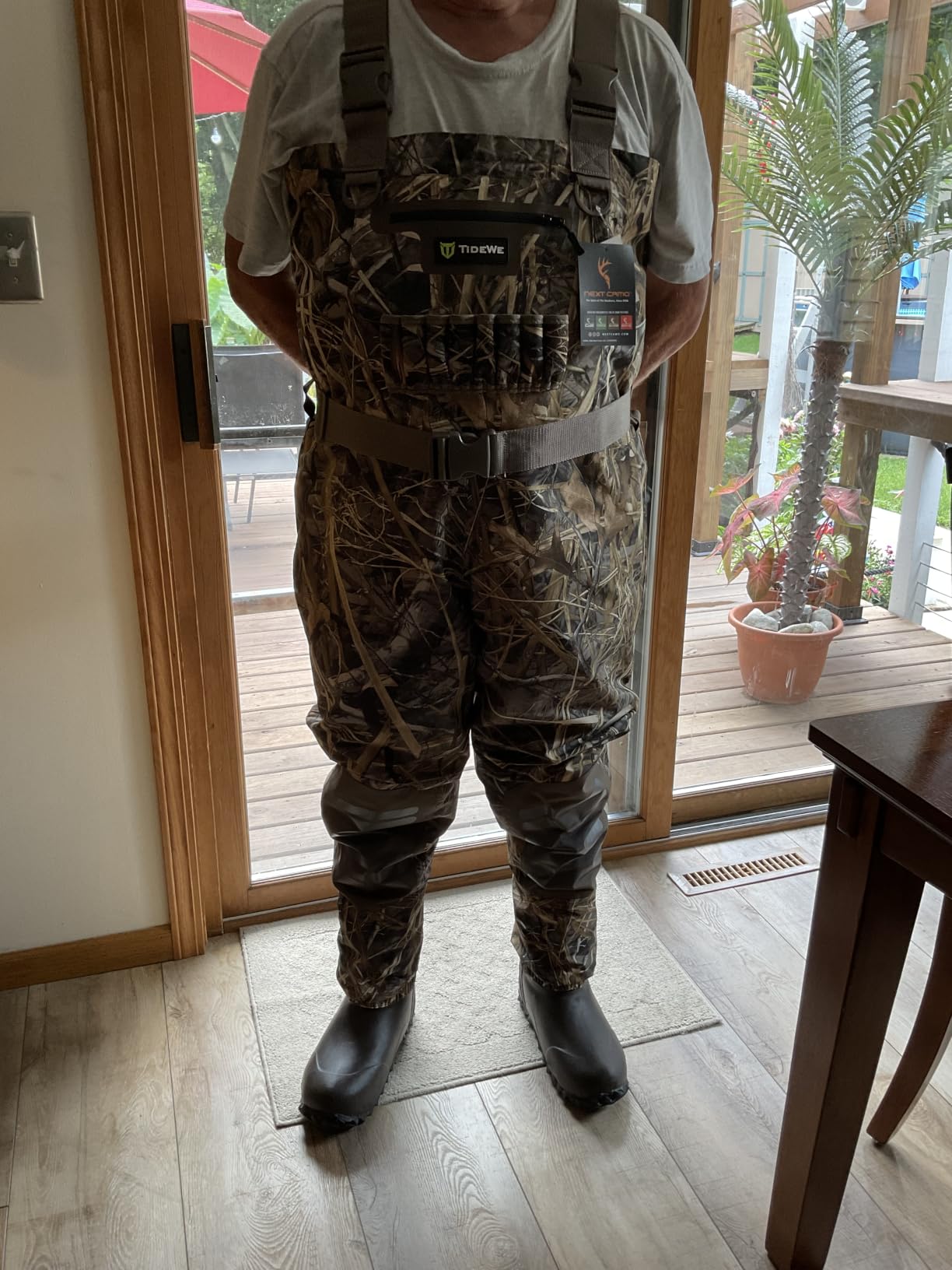 TIDEWE Breathable Chest Waders, Waterproof Insulated Hunting Waders | 1600G Boots & 200G Insulated Lining, Sealed Seams, 3-Layer Breathable Fabric, Reinforced Knees, Steel Shank customer photo 1