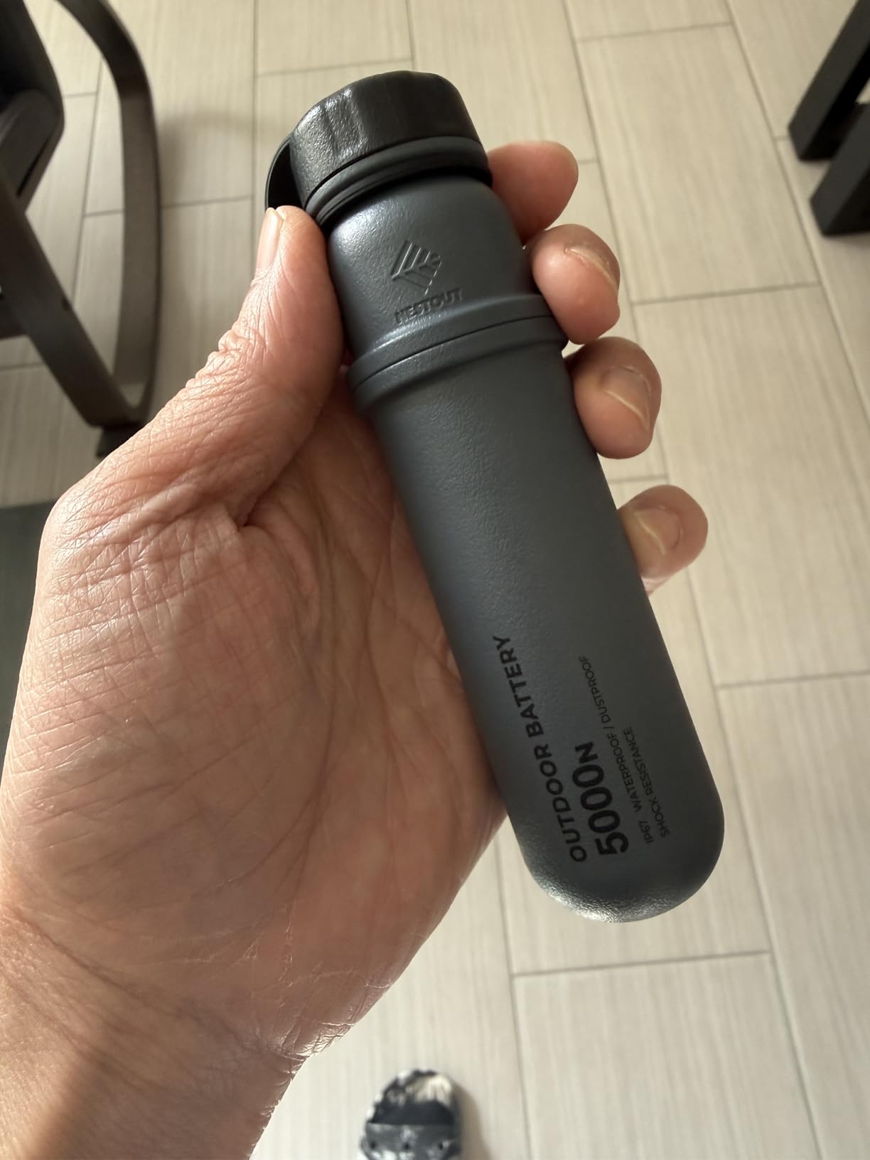 NESTOUT Portable Charger, 5000mAh Outdoor Battery Power Bank, 15W USB-C Fast Charging, Waterproof IP67, Durable Shockproof customer photo 1