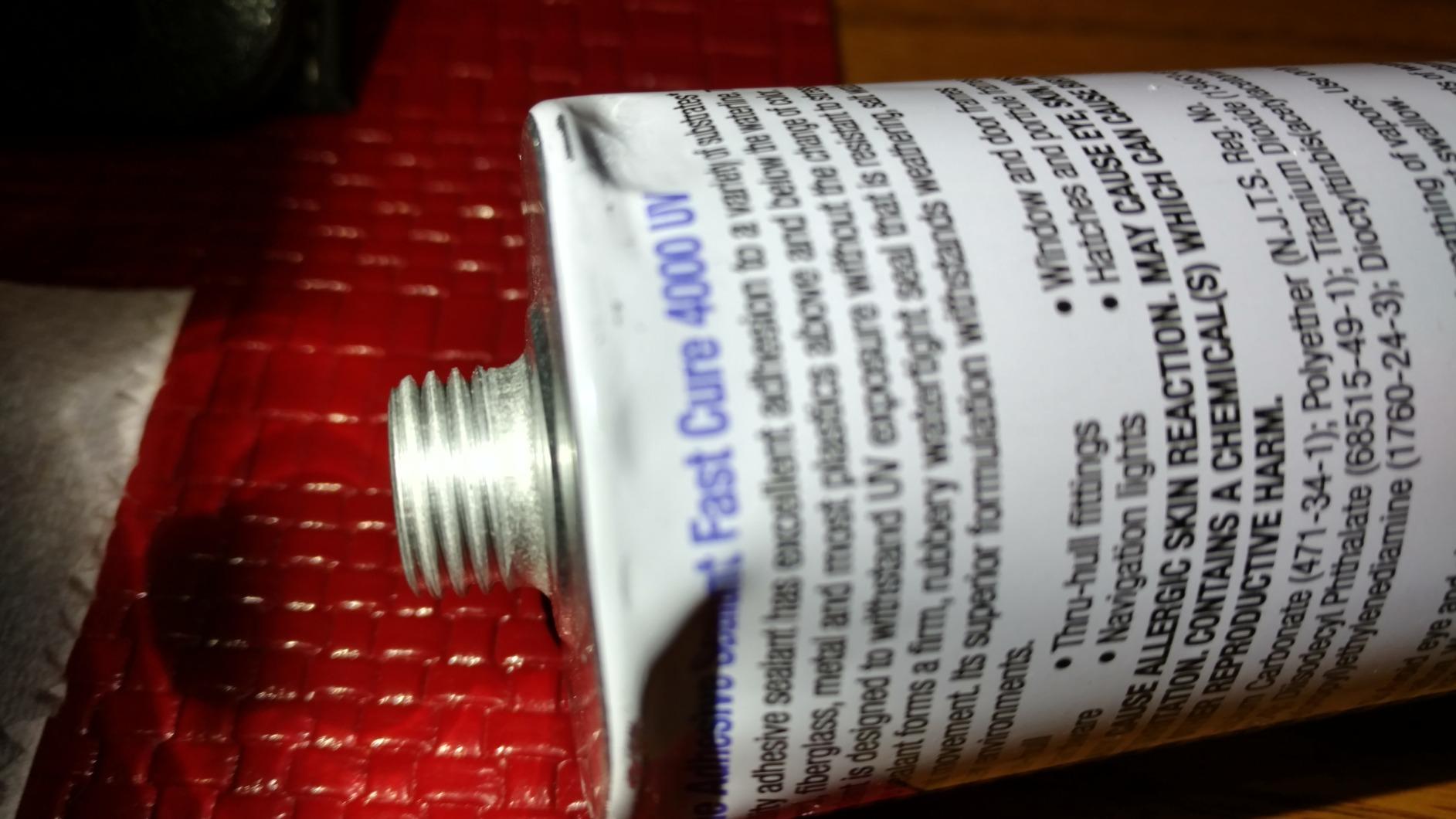3M Marine Adhesive Sealant 4000UV, PN05280, White, 3 oz Tube | Medium Strength Flexible Waterproof Adhesive Sealant for Boats and RVs, UV Resistant, Cures in 24 Hours customer photo 2