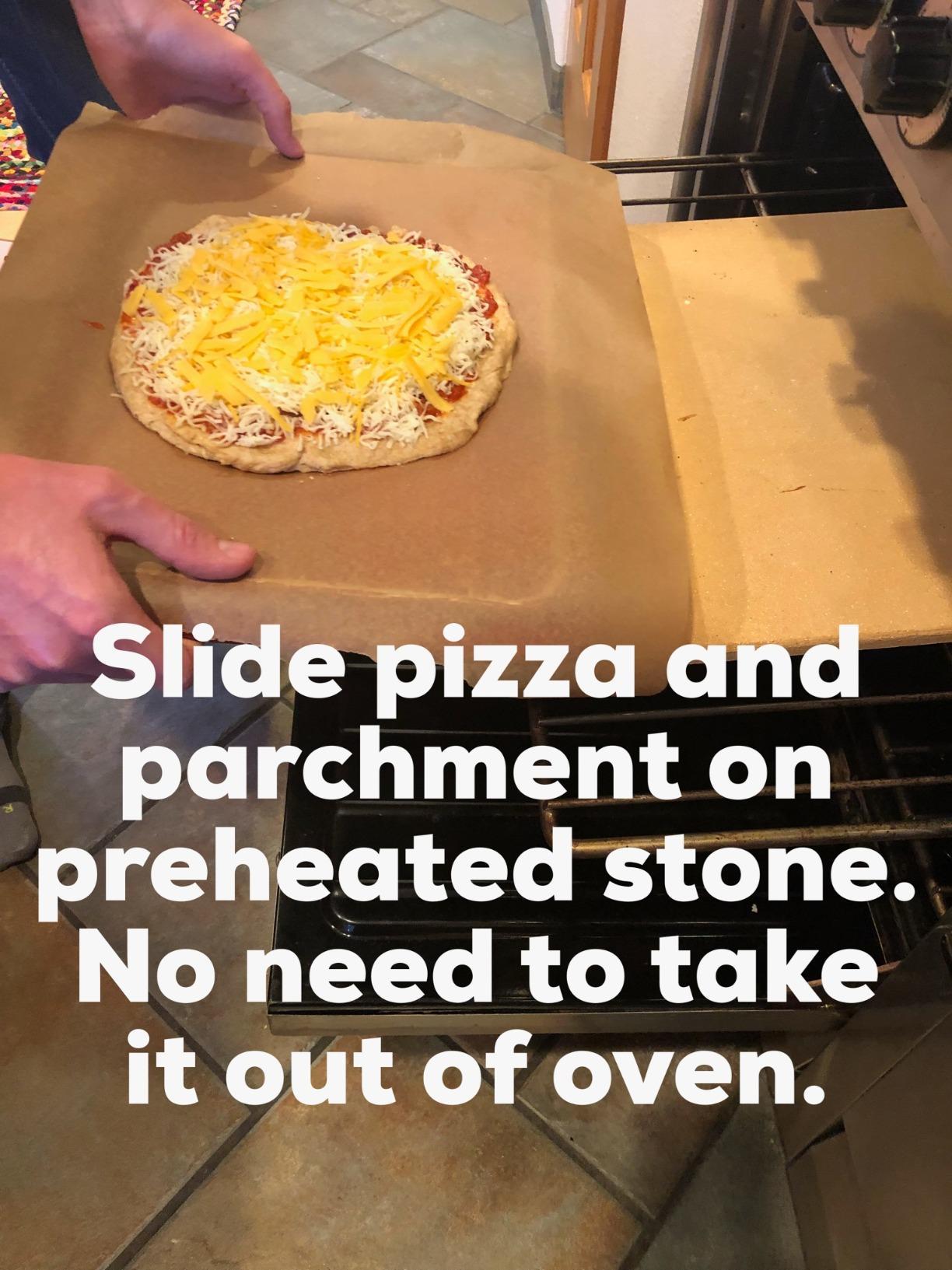 Old Stone Pizza Kitchen Rectangular Pizza Stone for Oven and Grill, 14x16-Inch customer photo 1