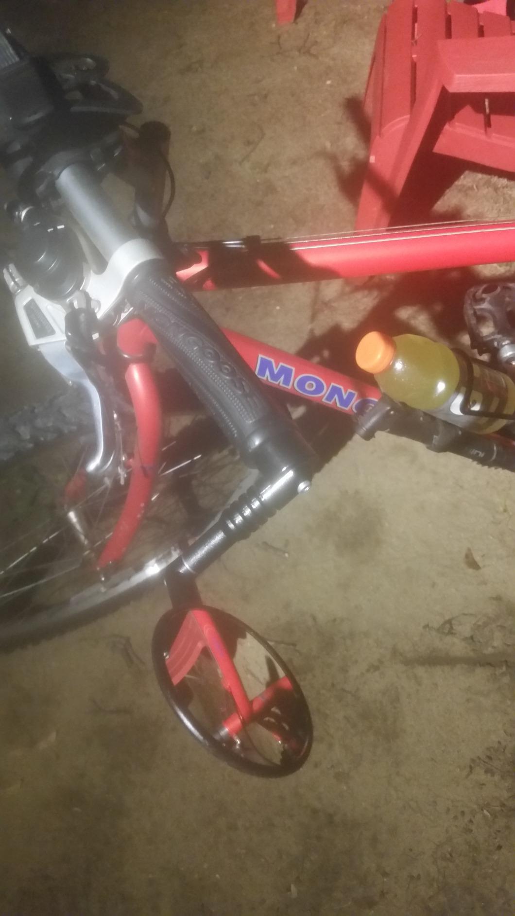 Mirrycle Mountain Mirror, Black | Mirrycle Mountain Handlebar Mirror with Wrench | Wide-View Bar End Mount customer photo 1