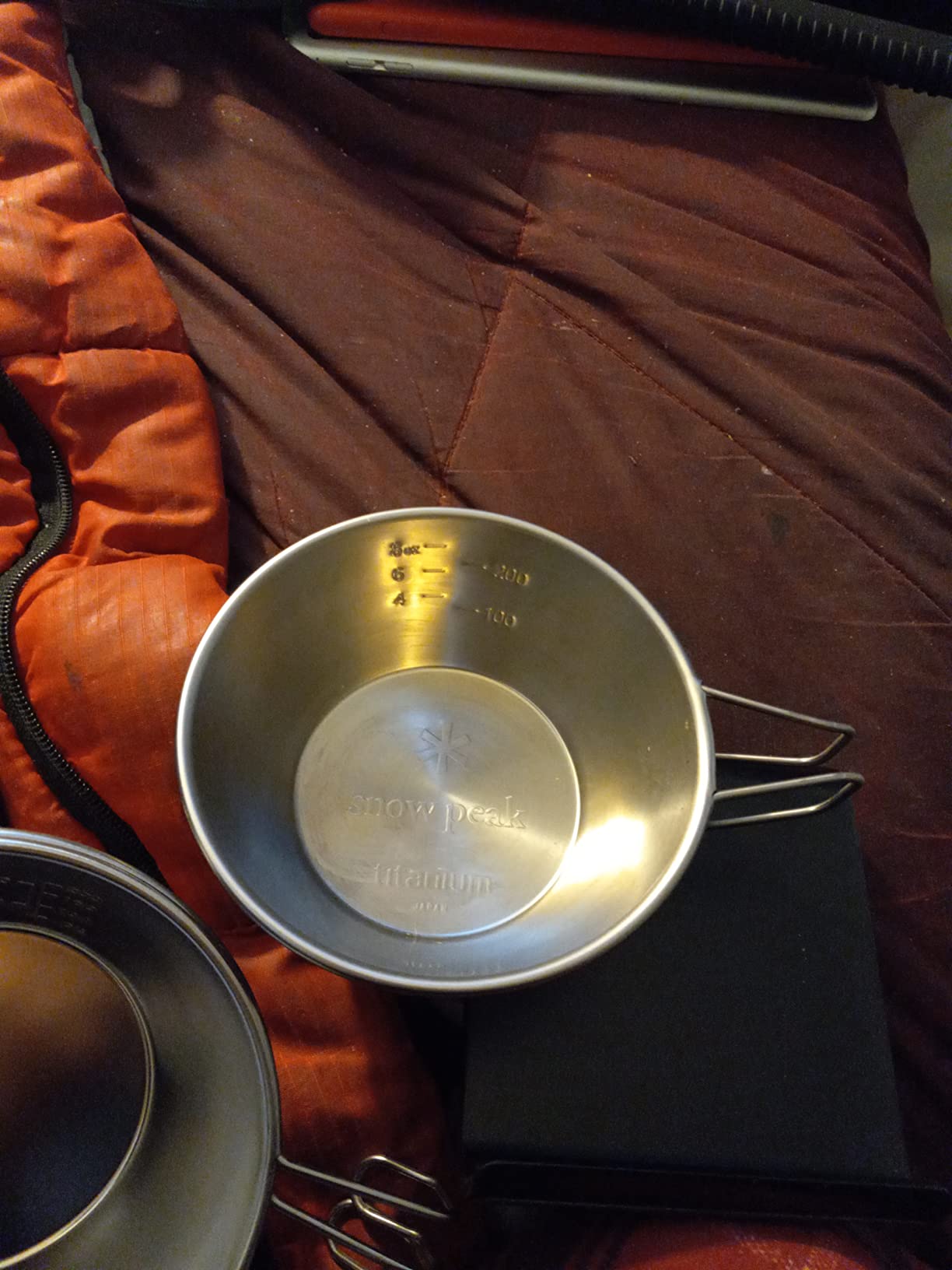 Snow Peak Titanium Sierra Cup, E-104, Japanese Titanium, Lifetime Product Guarantee, Lightweight, Compact for Camping or Backpacking customer photo 1