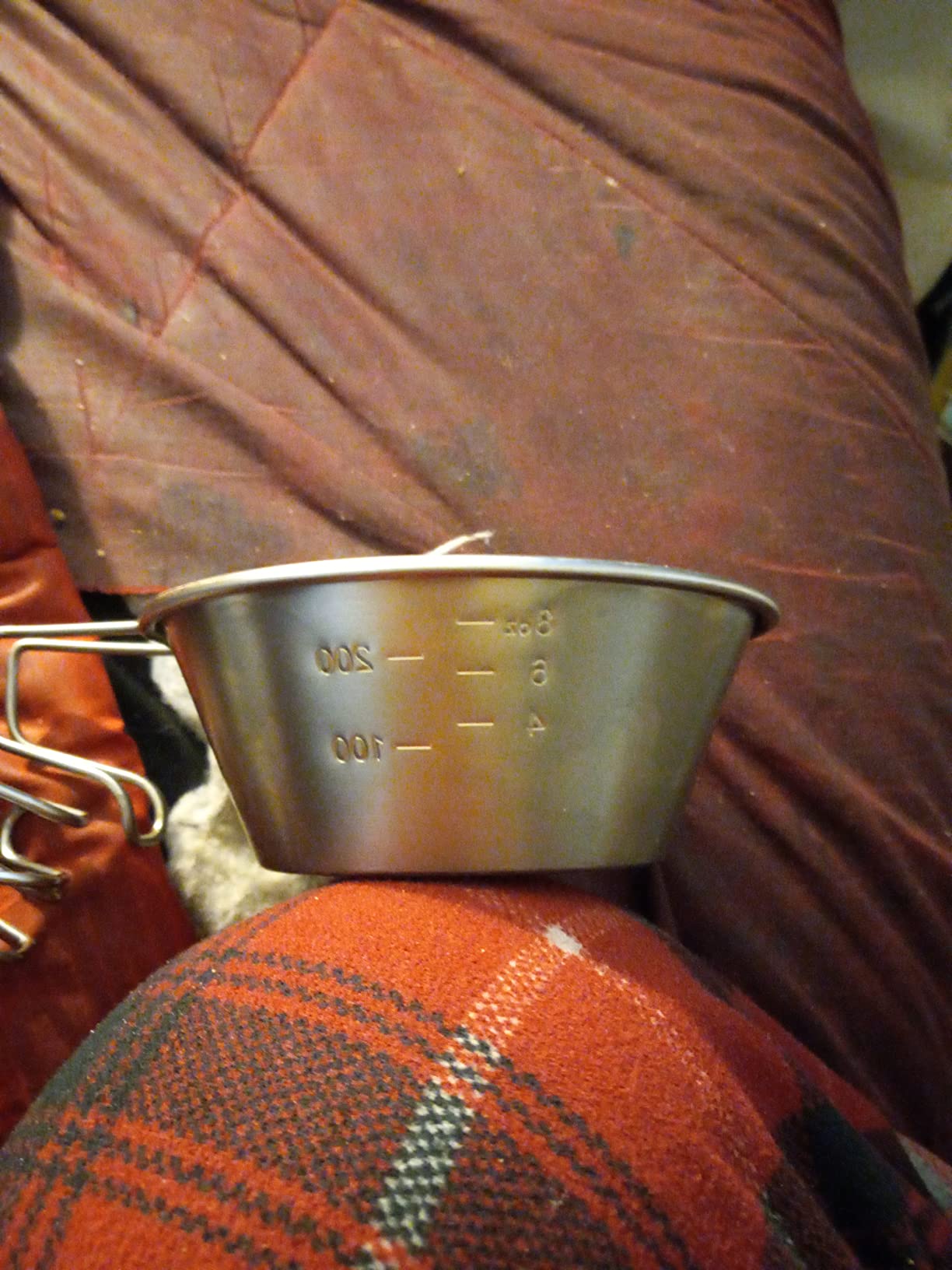 Snow Peak Titanium Sierra Cup, E-104, Japanese Titanium, Lifetime Product Guarantee, Lightweight, Compact for Camping or Backpacking customer photo 2