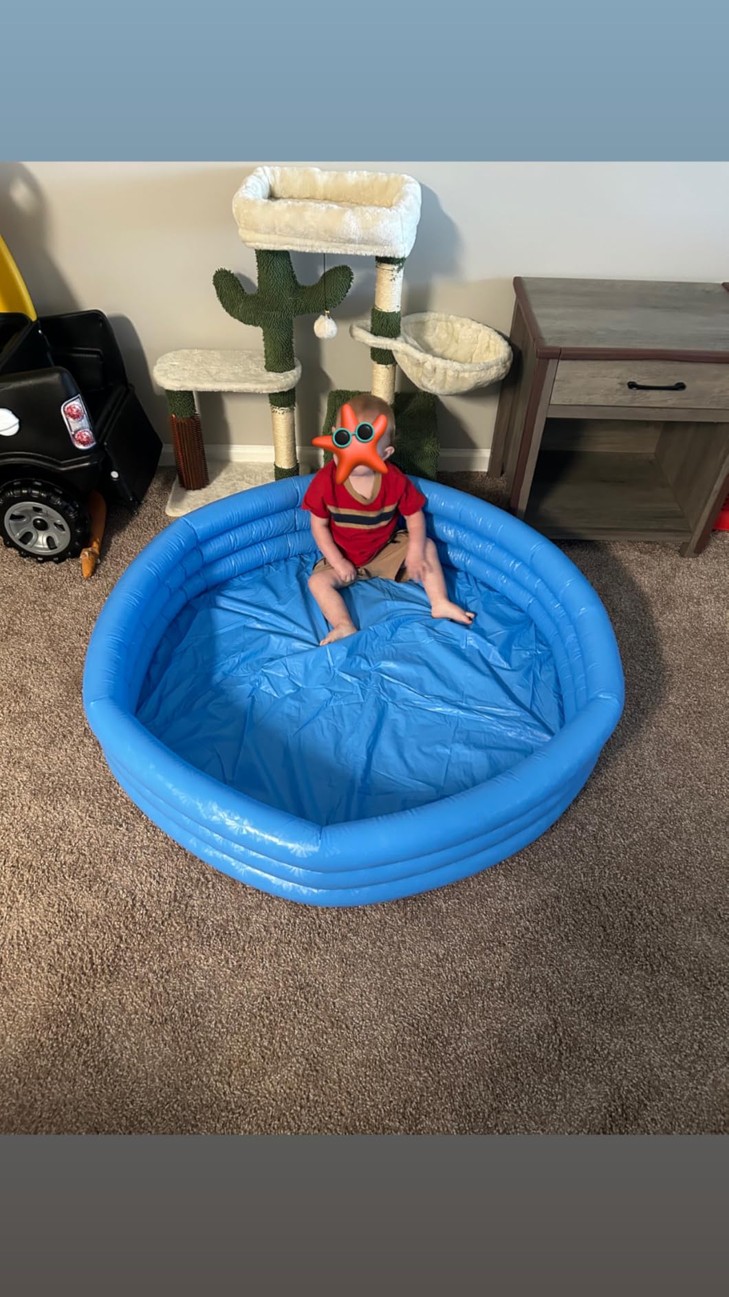 INTEX 59416EP Crystal Blue Inflatable Kiddie Swimming Pool, 45in x 10in customer photo 1