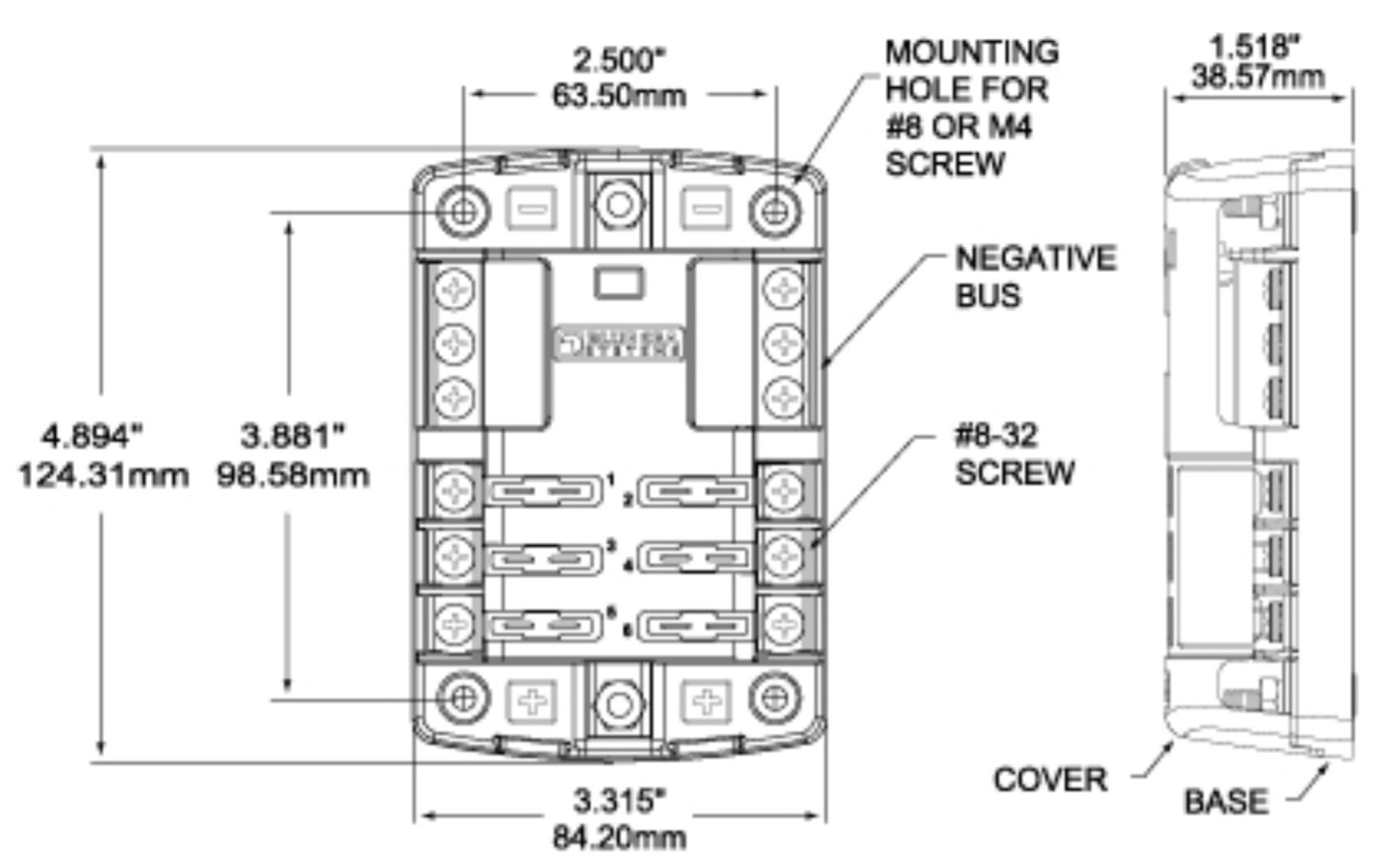 Blue Sea Systems ST Blade Fuse Block 6 Way Circuits with Negative Bus and Cover, 100 Amps, 5025 customer photo 2