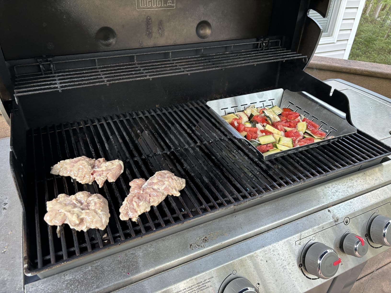 Weber® Deluxe Grilling Basket, Stainless Steel for Gourmet Grilling customer photo 1