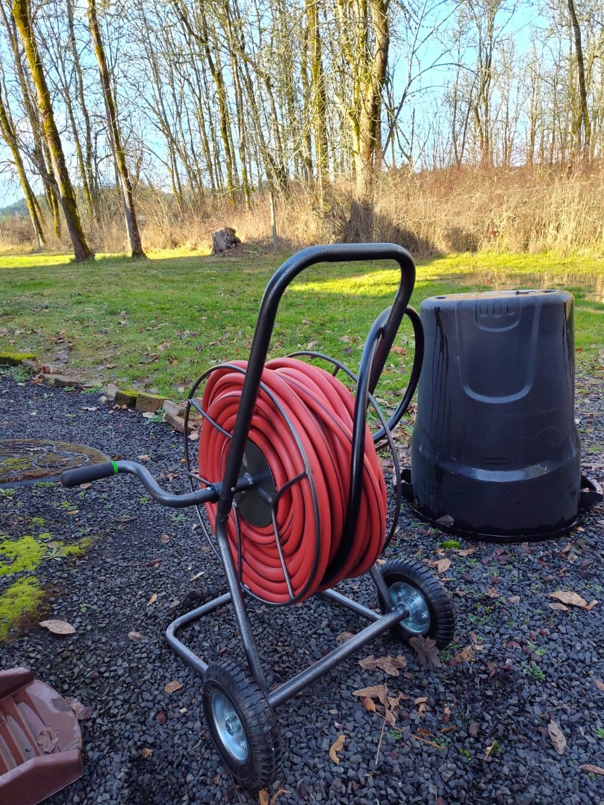 Yard Butler Hose Cart, Metal Hose Caddy, 2 Wheels, 200 Feet customer photo 1