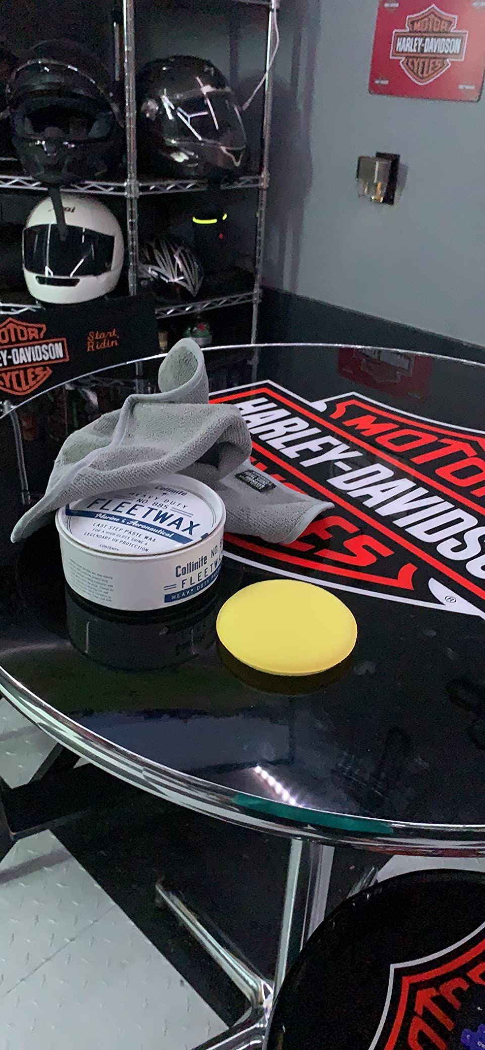 Collinite 885 Fleetwax-Marine & RV Heavy Duty Carnauba + Polymer Wax Sealant - Ultra Durable, Long-Lasting Fiberglass Protection. Provides High Gloss Shine + UV Protection + Prevents Oxidation (12 fl oz) customer photo 1