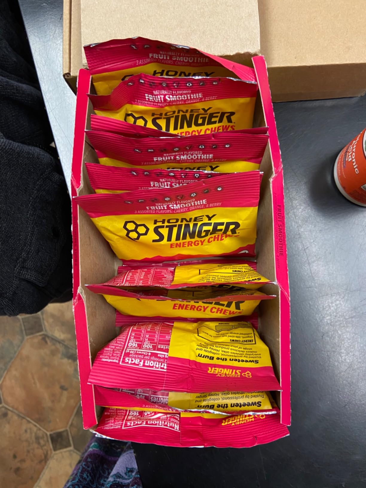 Honey Stinger Organic Fruit Smoothie Energy Chew, Gluten Free & Caffeine Free, for Exercise, Running and Performance, Sports Nutrition for Home & Gym, Pre and Mid Workout, 21.6 Ounces (Pack of 12) customer photo 2