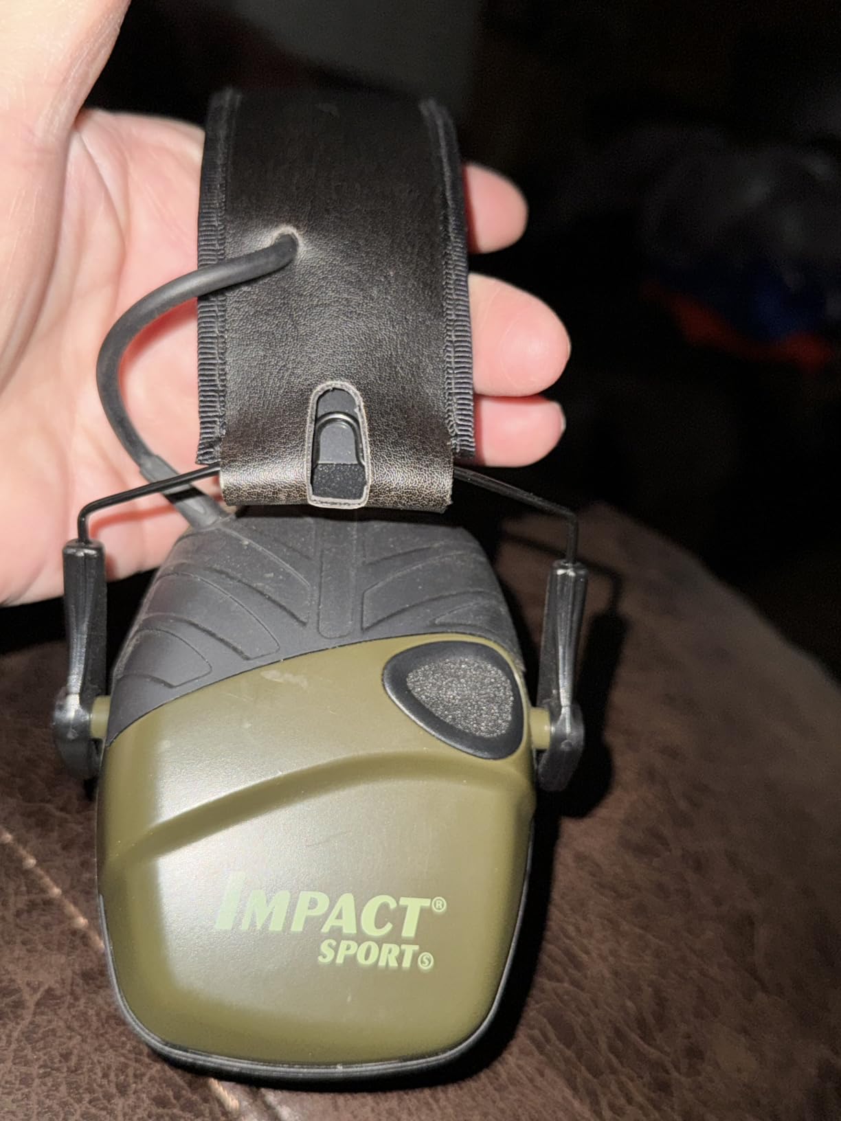 Howard Leight by Honeywell Impact Sport Earmuffs, Olive Drab Green customer photo 2