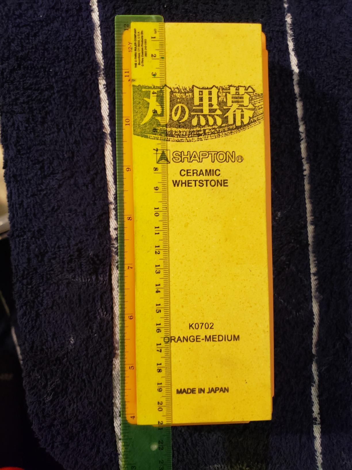 Shapton K0702 Blade Whetstone Sharpening Stone, #1000 Medium Grit, Orange customer photo 1
