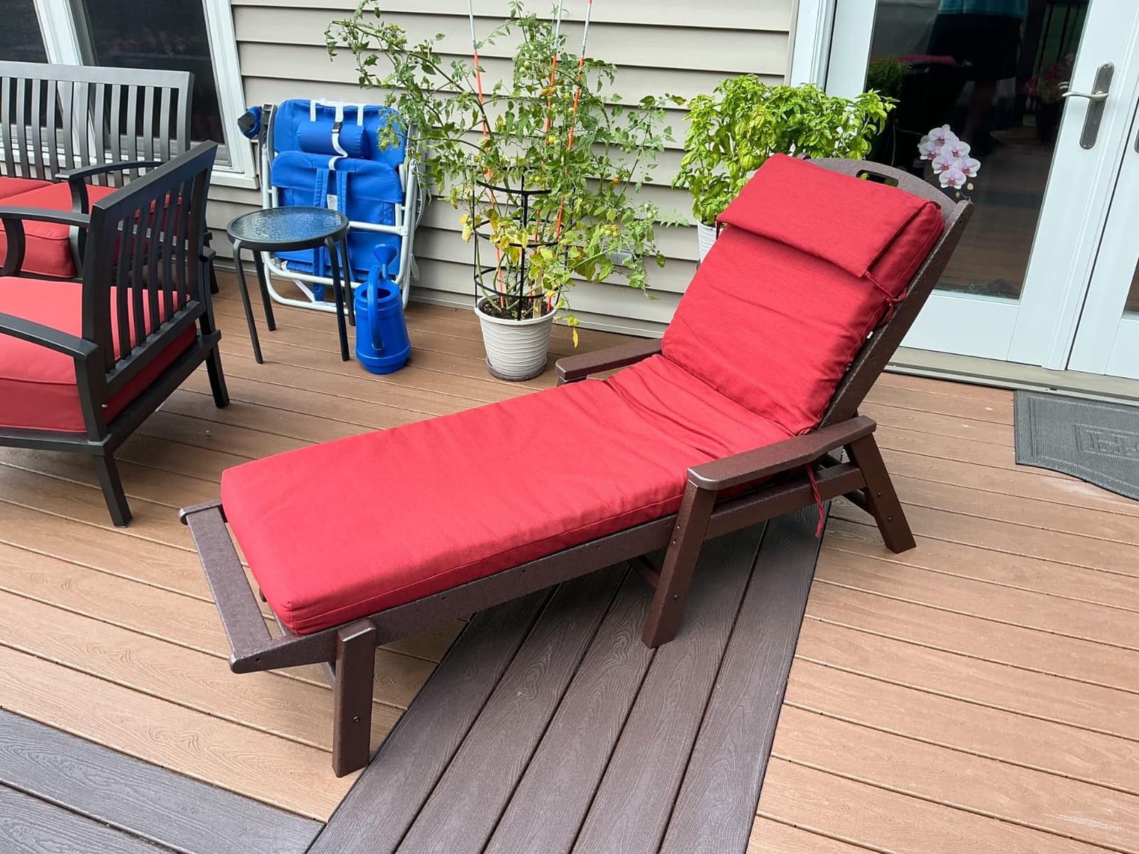 POLYWOOD NCC2280MA-P Nautical Arms Chaise, Black customer photo 1