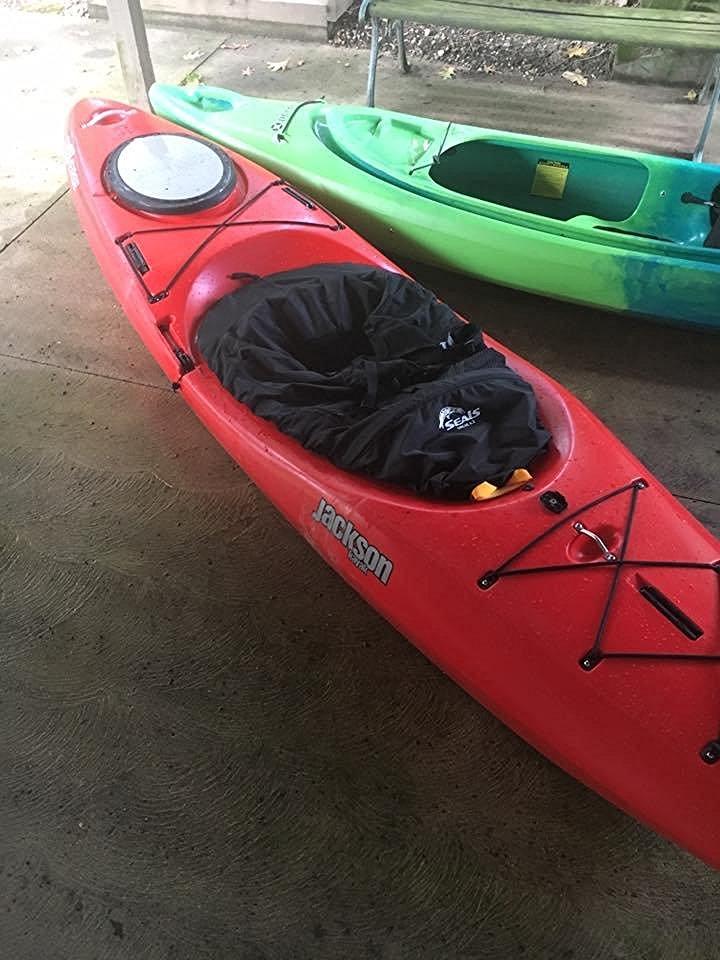 Seals Sneak Kayak Spray Skirt | Water-Resistant Nylon Deck with Zippered Entry - Sit-In Kayak Cover for Lakes, Ocean & Rivers customer photo 2
