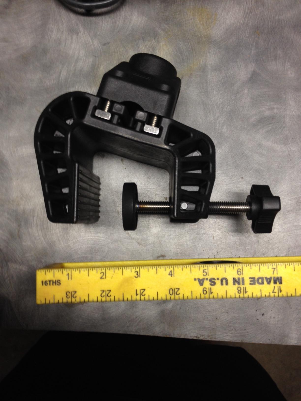 0449 Portable Nylon Clamp Mount with 241 Side Deck Mount, Black | Fishing Accessory, Rod Holder Mount, Heavy-Duty Nylon, Non-Permanent Mounting Solution for Small Boats customer photo 2