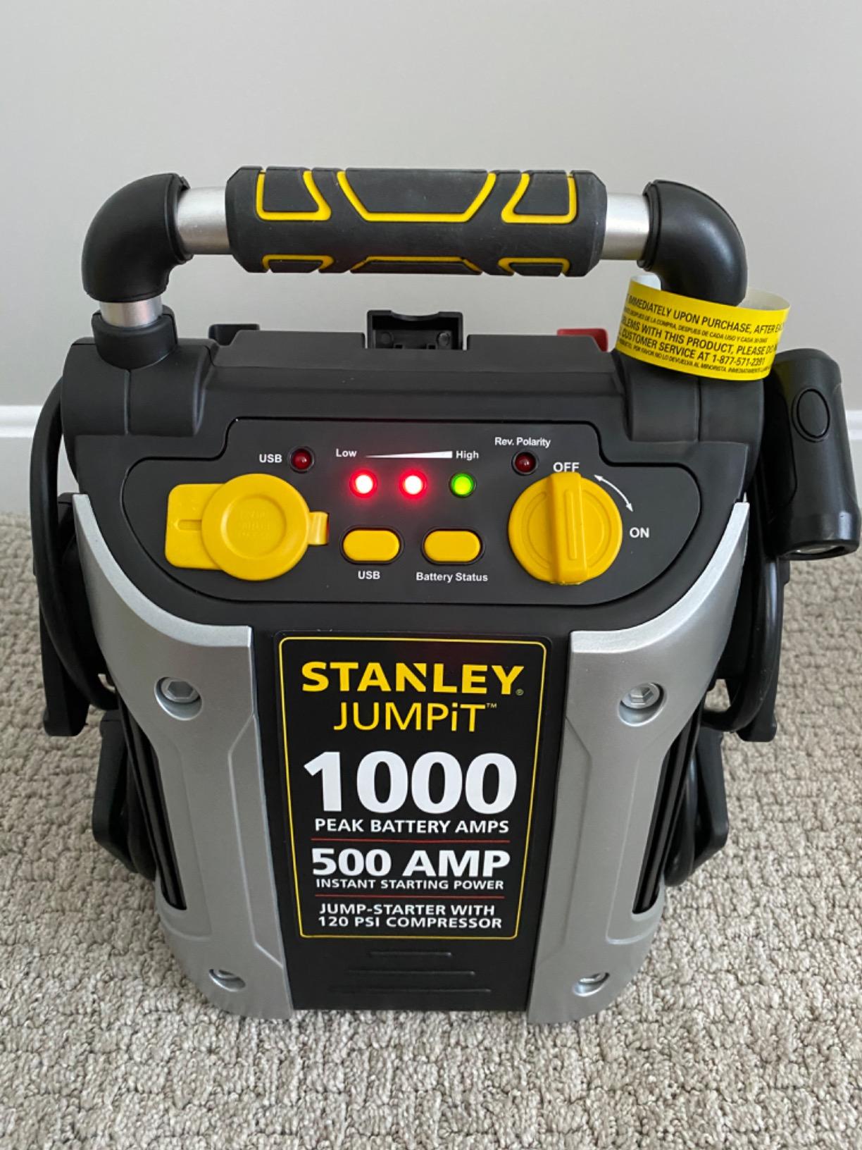 STANLEY J5C09 1000 Amp Jump Starter with Compressor customer photo 2