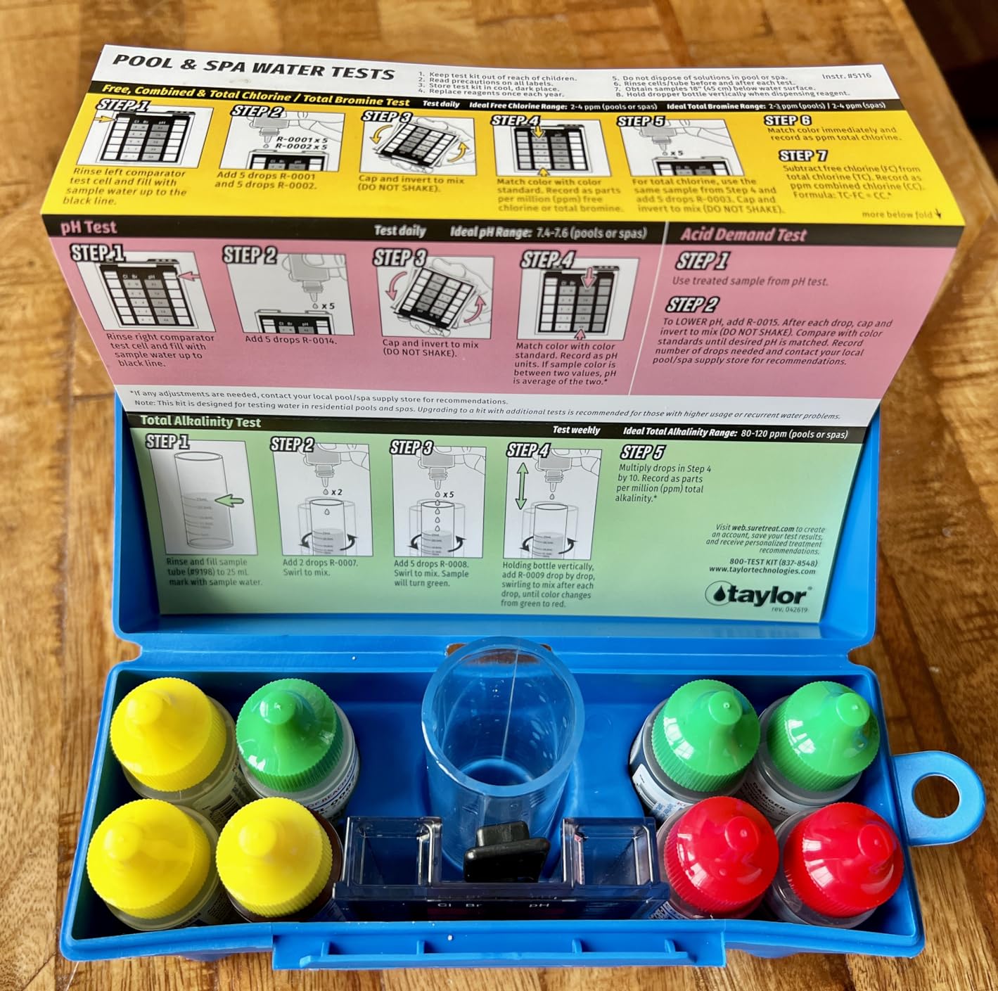 Taylor Technologies K-1004 DPD, 6-in-1 Pool Test Kit customer photo 2