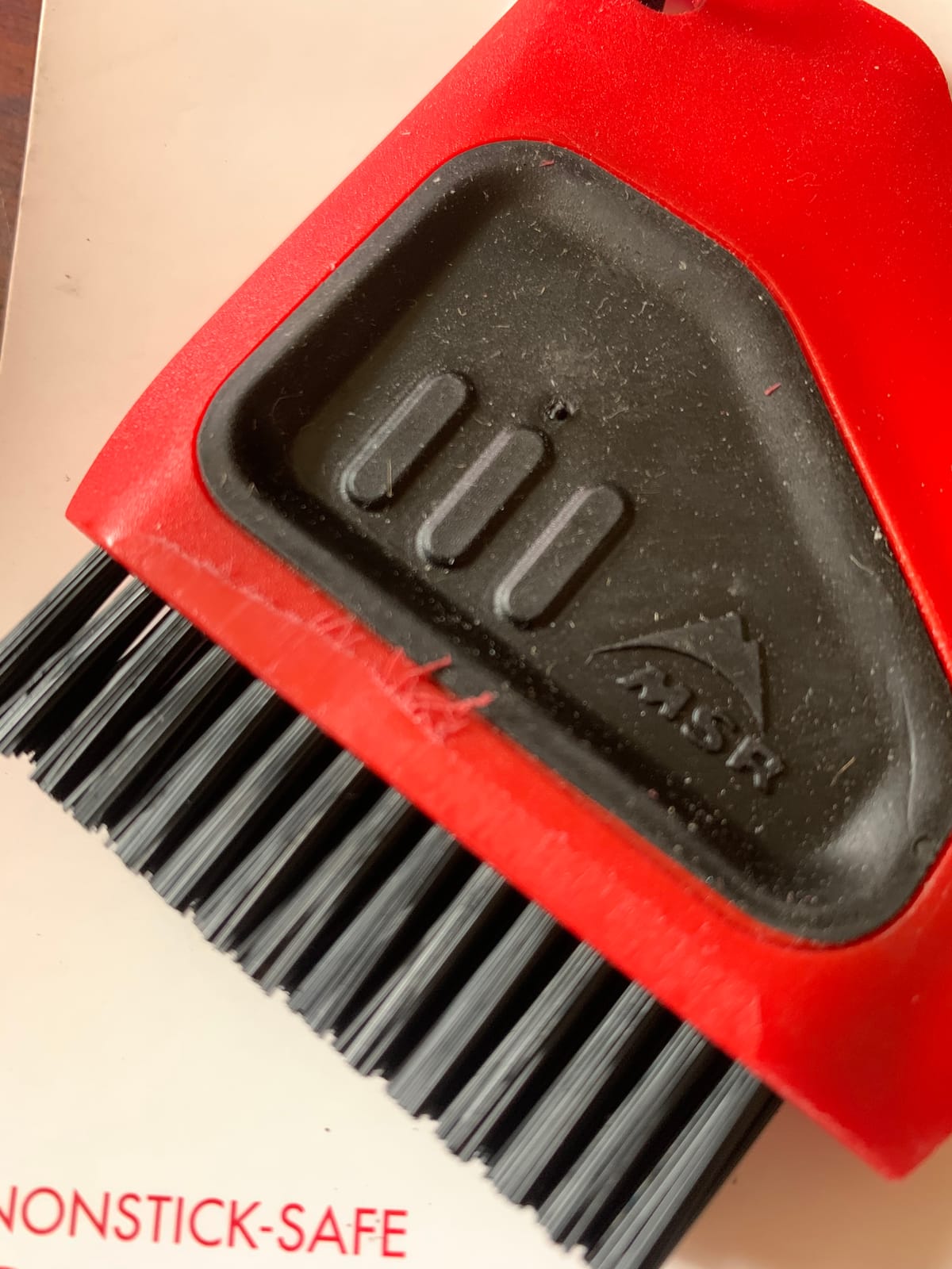 MSR Alpine Dish Brush / Scraper , Red customer photo 1