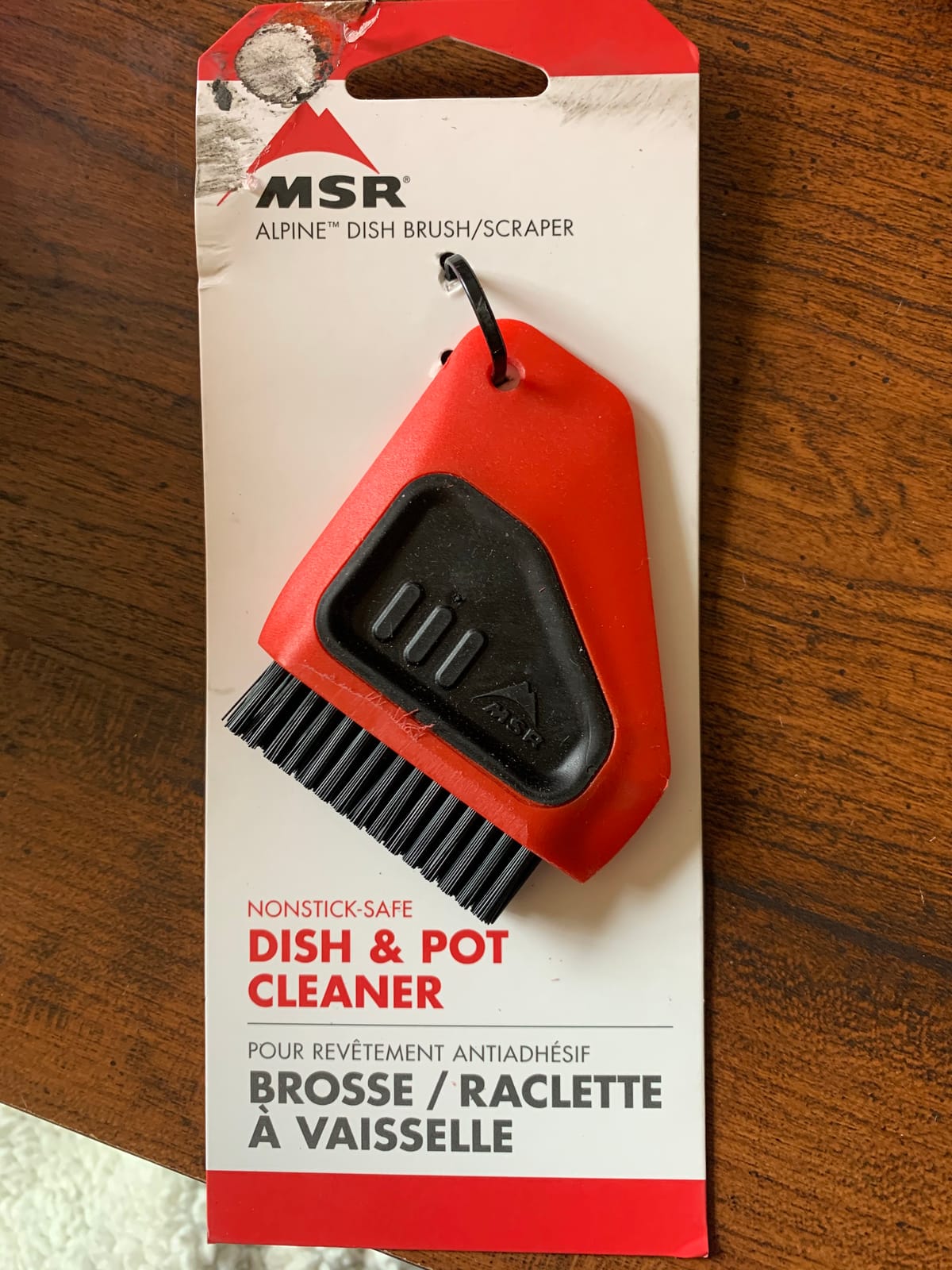MSR Alpine Dish Brush / Scraper , Red customer photo 2