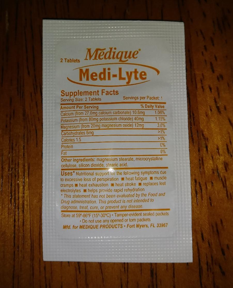 Medique 03033 Medi-Lyte Electrolyte Tablets w/ Potassium Chloride for Cramps, unflavored, 100 Tablets customer photo 2