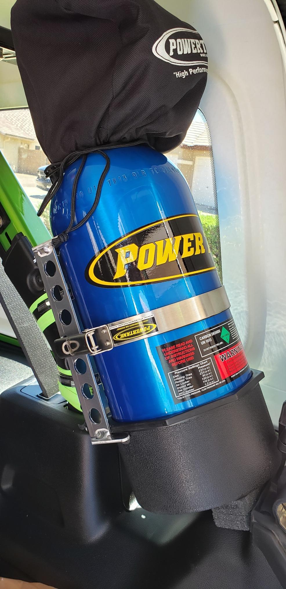 Power Tank 10 lb Off Road Tire CO2 Air Up System with Candy Blue Tank customer photo 2