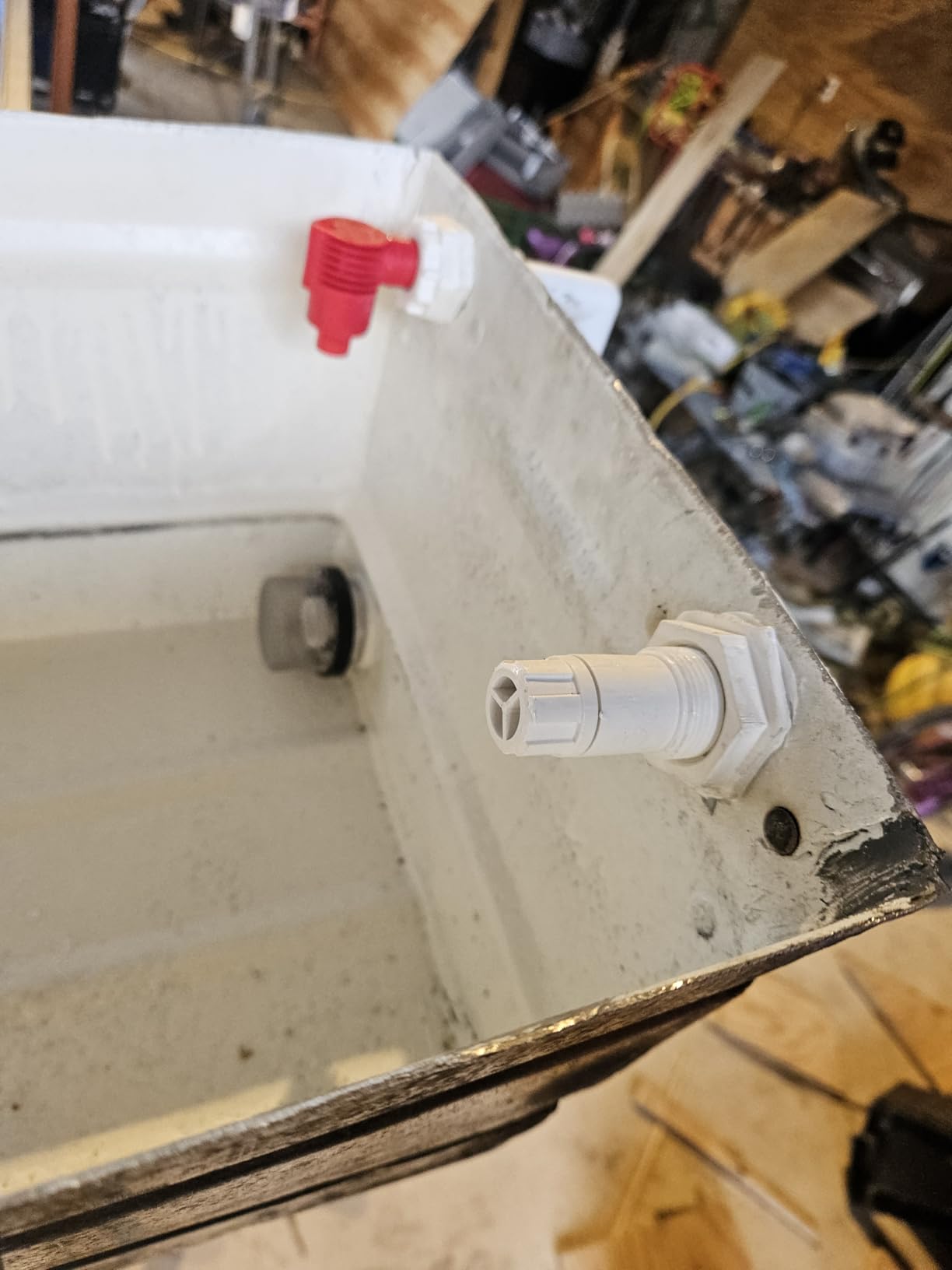 Flow-Rite Pump-Out/Aerator Combo for Boat Livewells or Baitwells (Barbed) customer photo 2