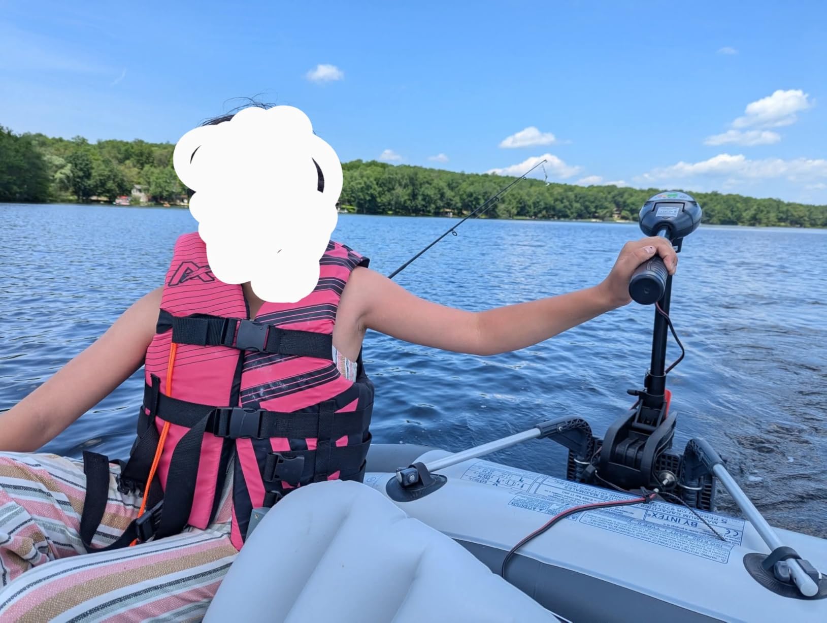 INTEX Transom Electric Trolling Motor for Inflatable Boat, 40lb Thrust customer photo 2