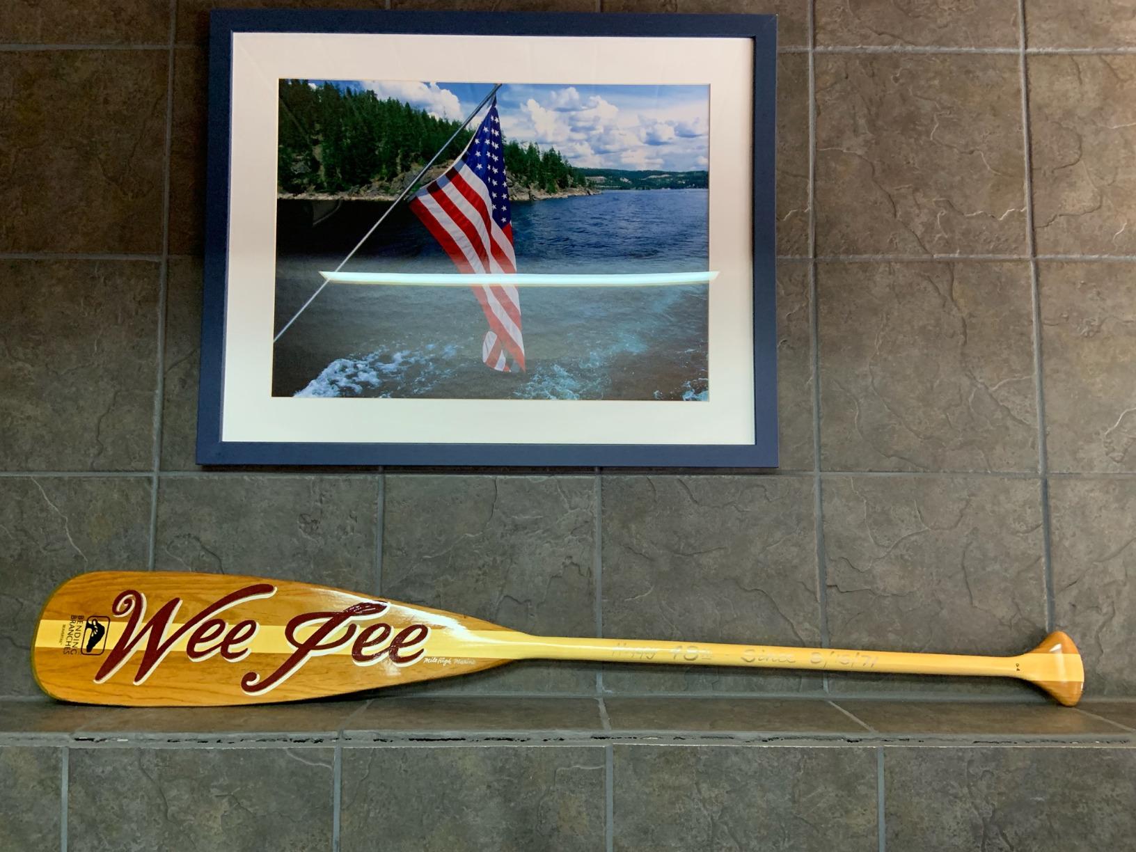 BENDING BRANCHES Beavertail - Recreational Wood Canoe Paddle with Palm Grip customer photo 2