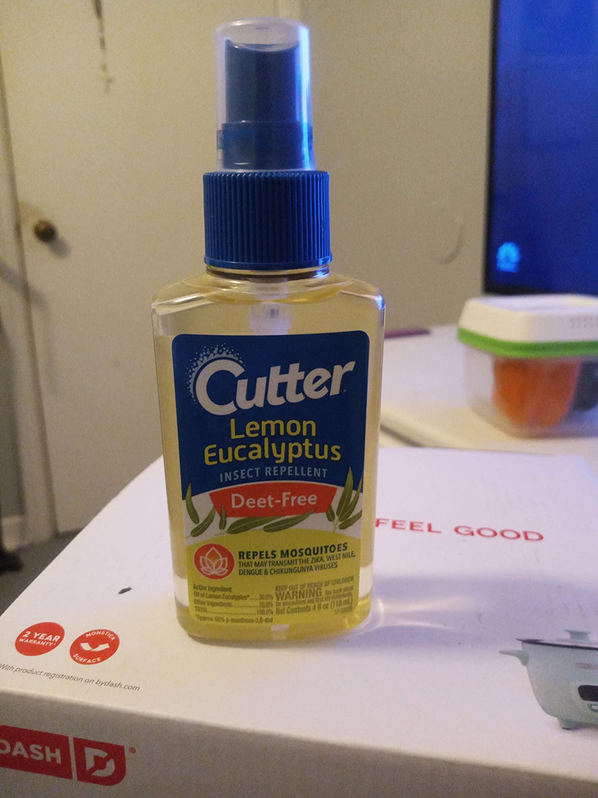 Cutter Lemon Eucalyptus Mosquito & Insect Repellent Spray, DEET-Free, 4 Oz | Repels Mosquitoes, Bug Spray Made with Oil of Lemon Eucalyptus, Lasts up to 6 Hours customer photo 1