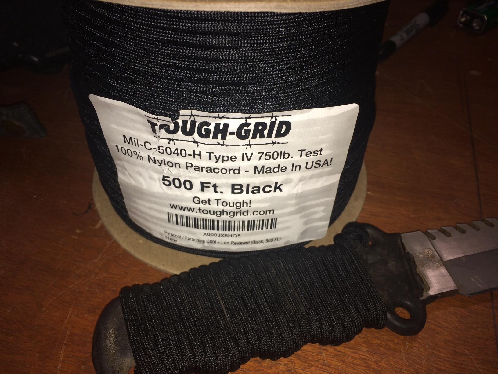 TOUGH-GRID 750 Paracord, 100% Nylon, Made in USA, Type IV Mil-Spec Cord | Versatile cord for survival kits & emergency use, fishing, camping gear, hiking, outdoor projects, field-ready utility tasks customer photo 2